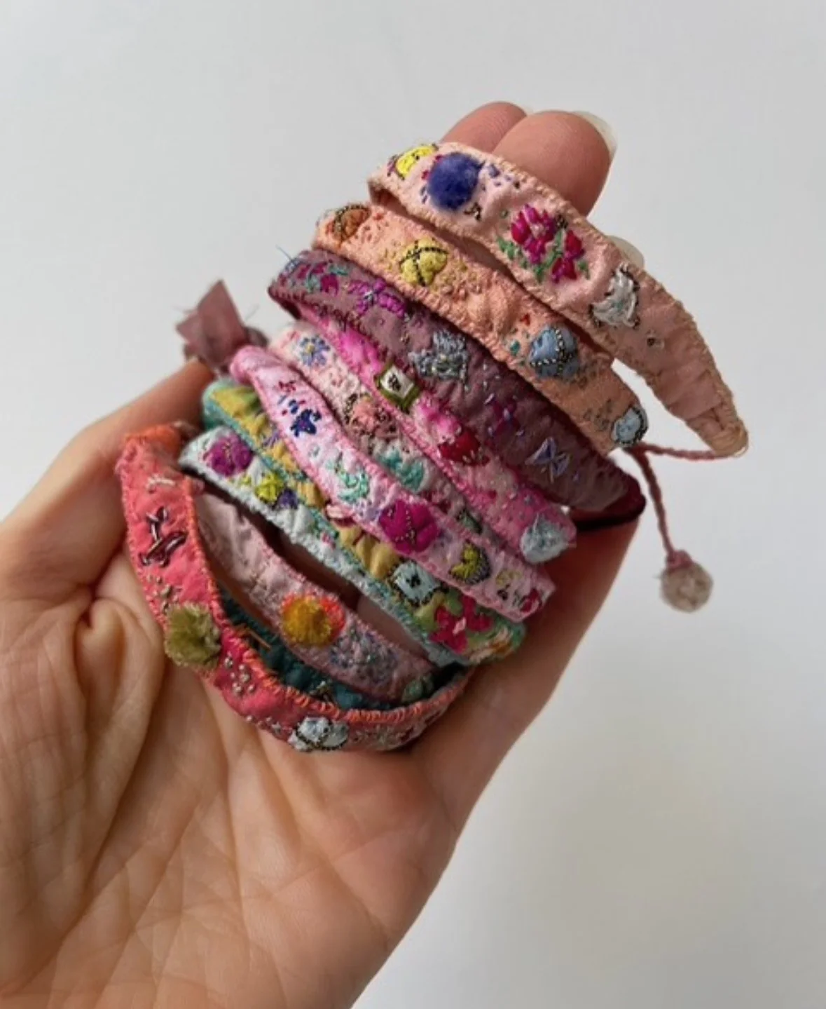 Antomoon Silk Embroidery Bracelet ATM-Antomoon-1-2-pastel palette (Antomoon-1-1) - Image 8