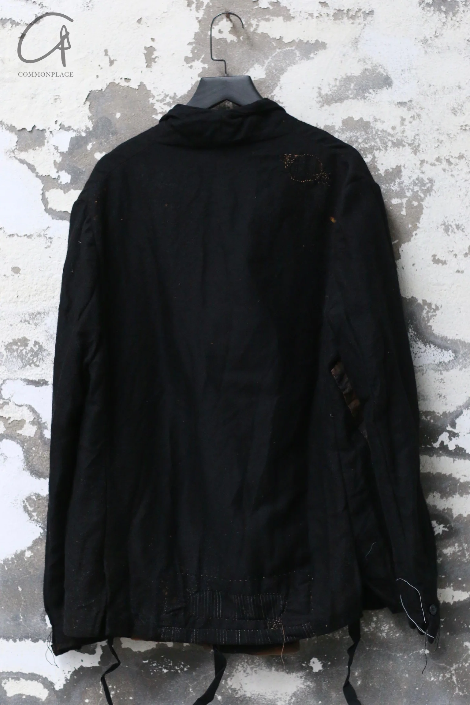 ARCHIVIO J.M.Ribot 24 Autumn/Winter Handmade Distressed Suit Jacket Italy AJM-G02/NR/OLD-0 Black - Image 4