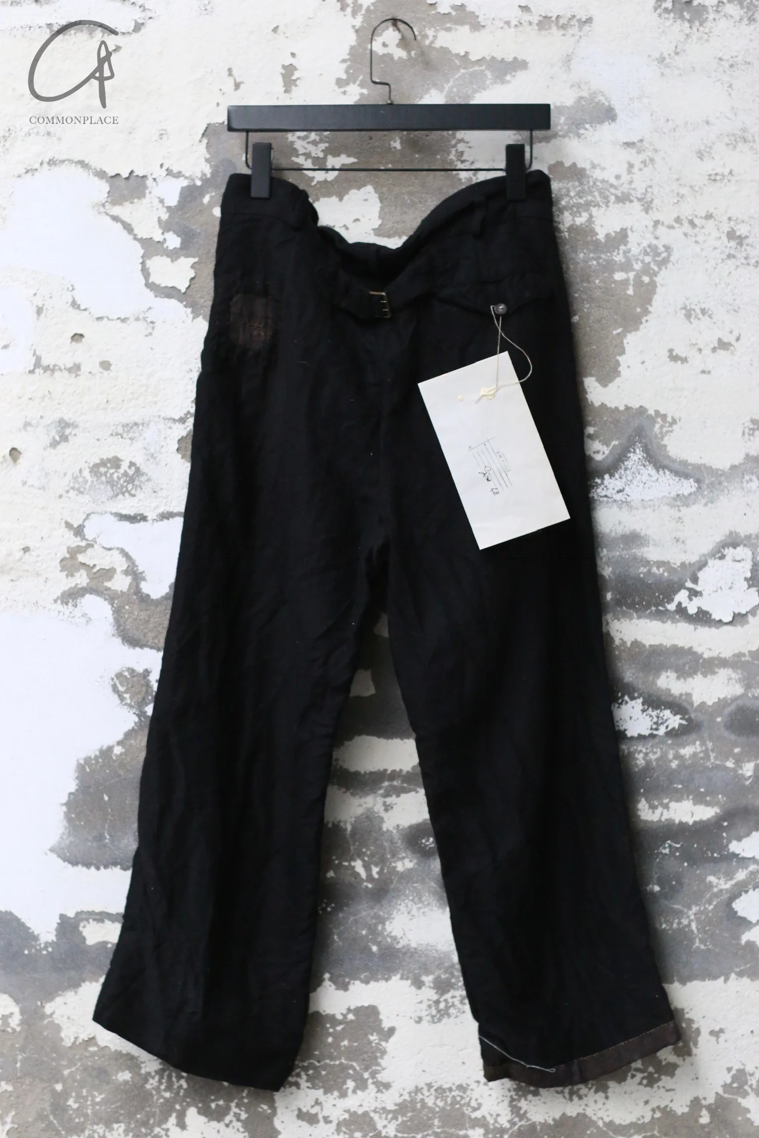 ARCHIVIO J.M.Ribot 24 Autumn/Winter Patchwork Pants AJM-PA19/NR/OLD-0 Black - Image 4