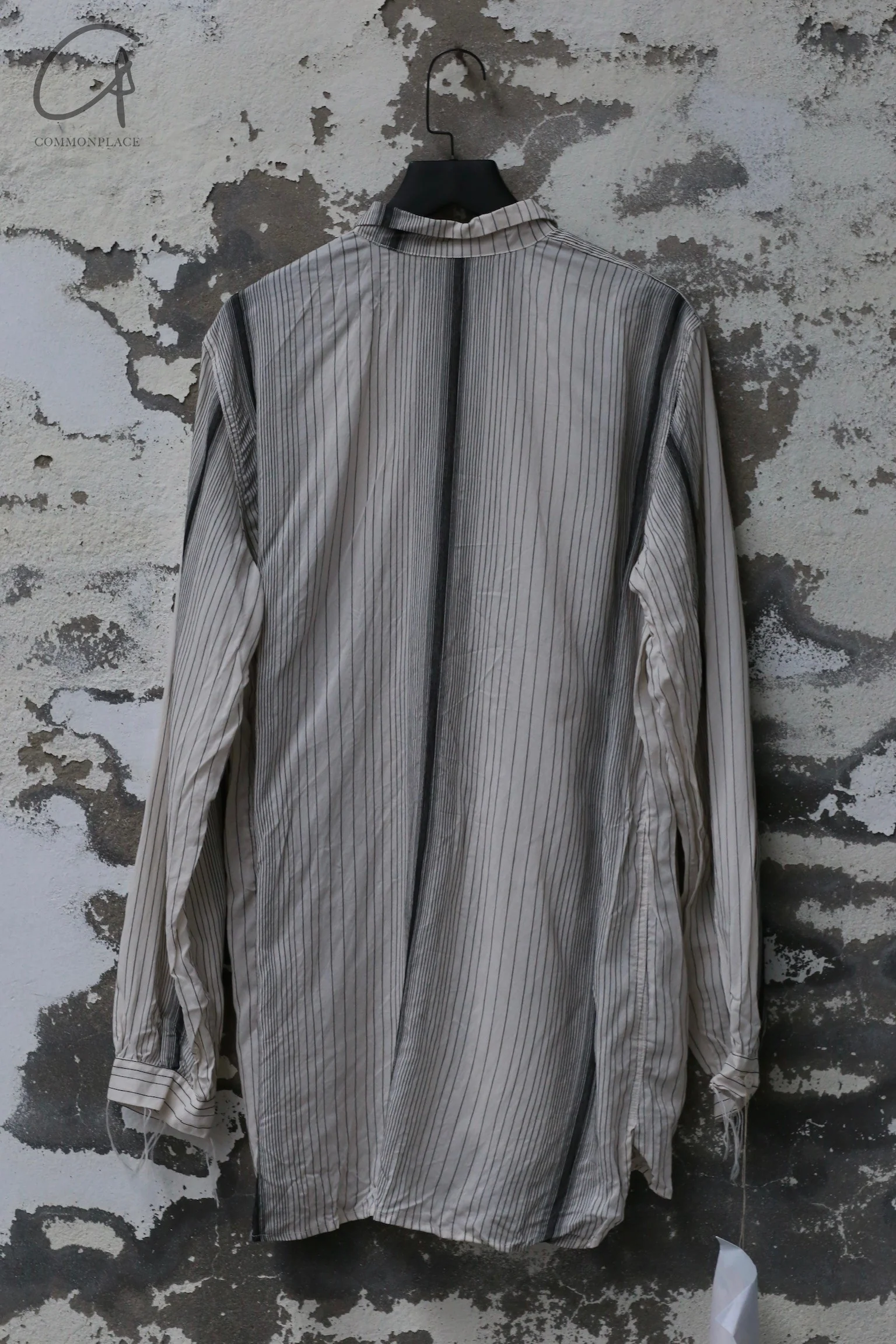 ARCHIVIO J.M.Ribot 24 Autumn/Winter Vertical Striped Shirt Italy AJM-SH22/DN-0 Black and White - Image 4