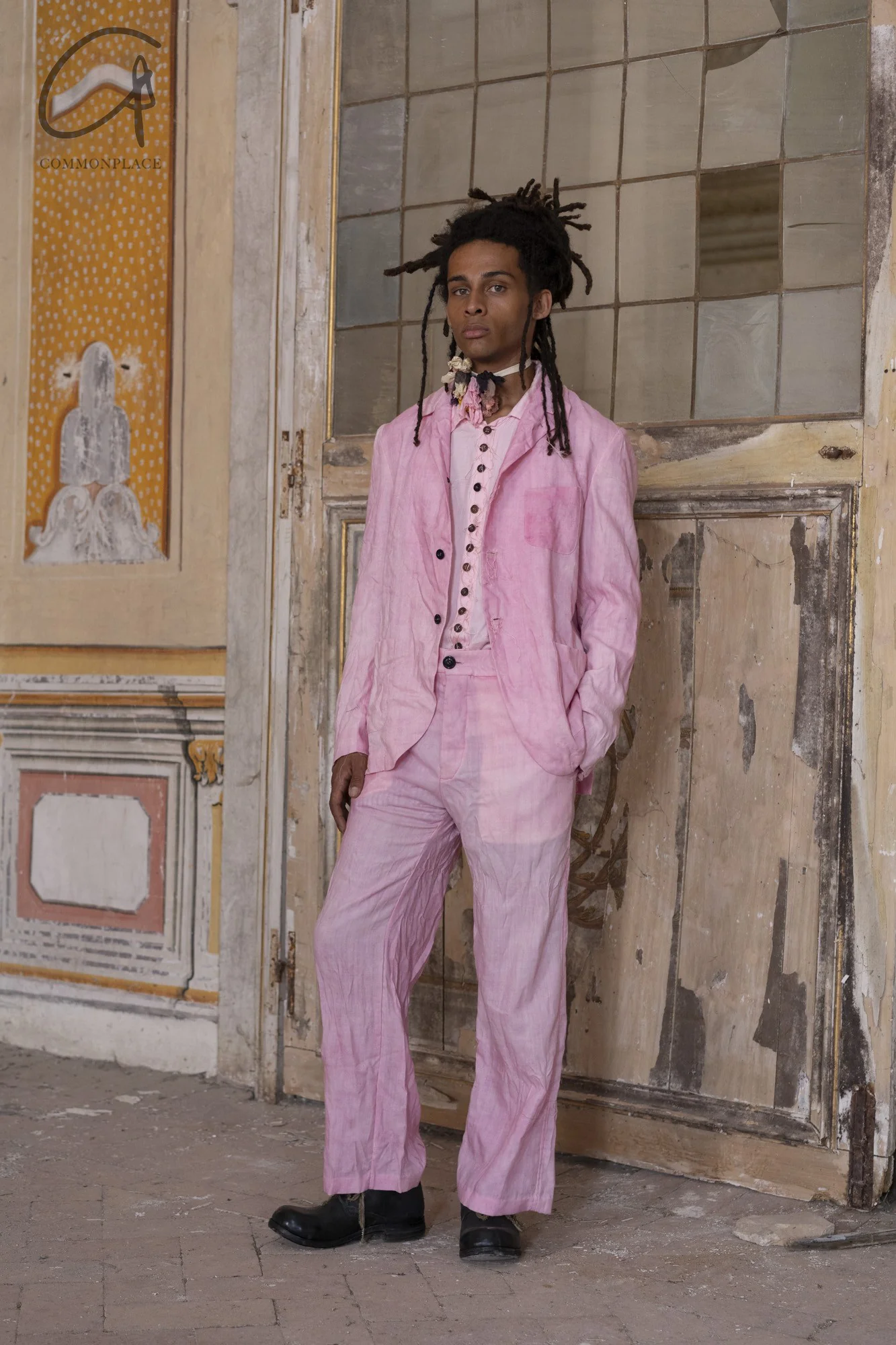 ARCHIVIO J.M.Ribot 24 spring and summer pink trousers pink PA24/PK-FEN - Image 6