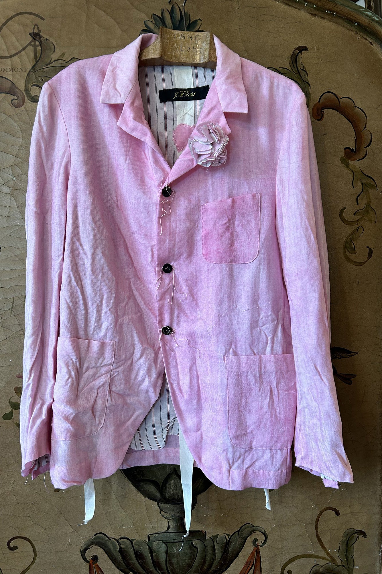 ARCHIVIO J.M.Ribot 24 spring and summer wool suit jacket pink G03/PK-FEN - Image 5