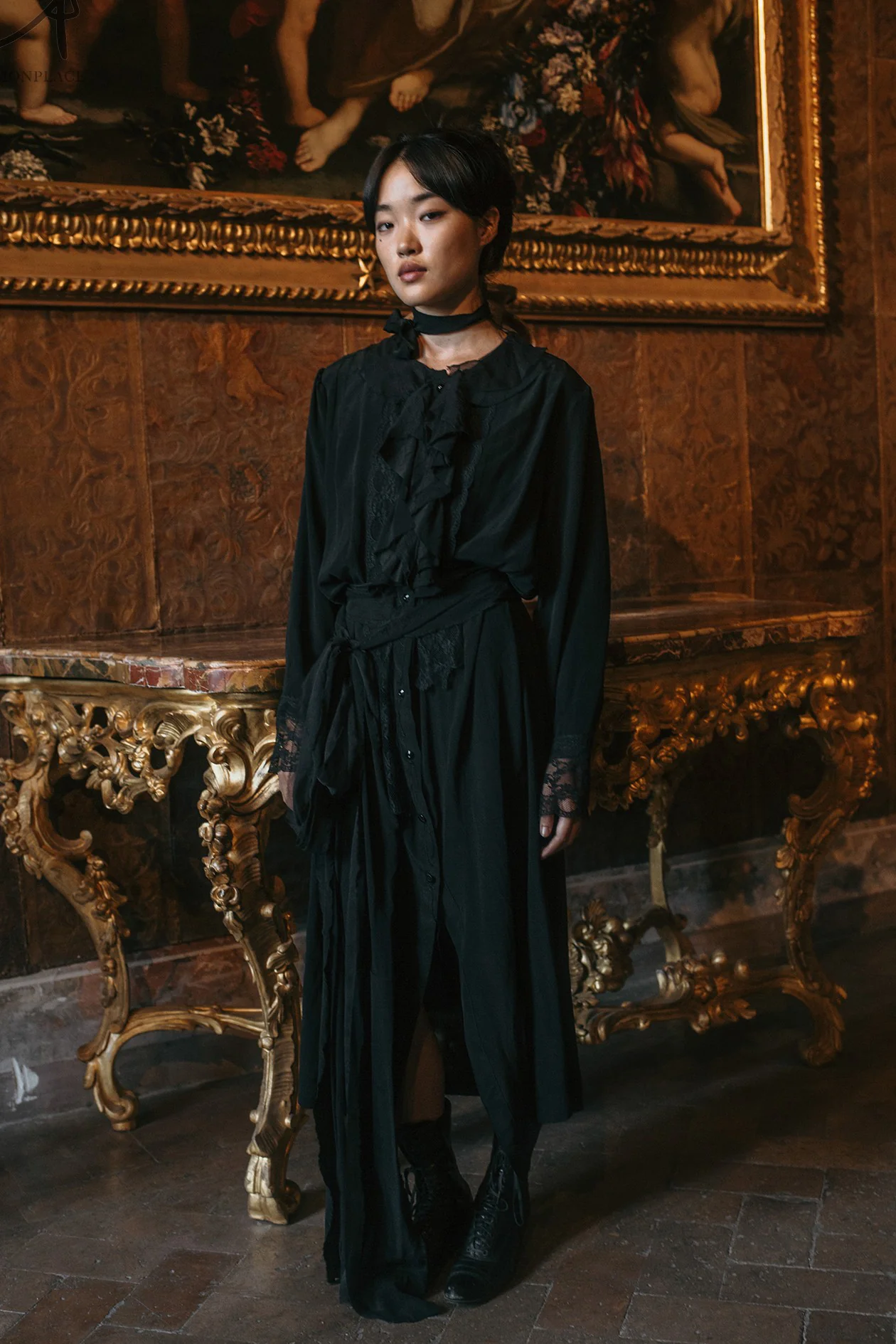 ARCHIVIO J.M.Ribot Blouse Dress AWD08/SB - Image 11