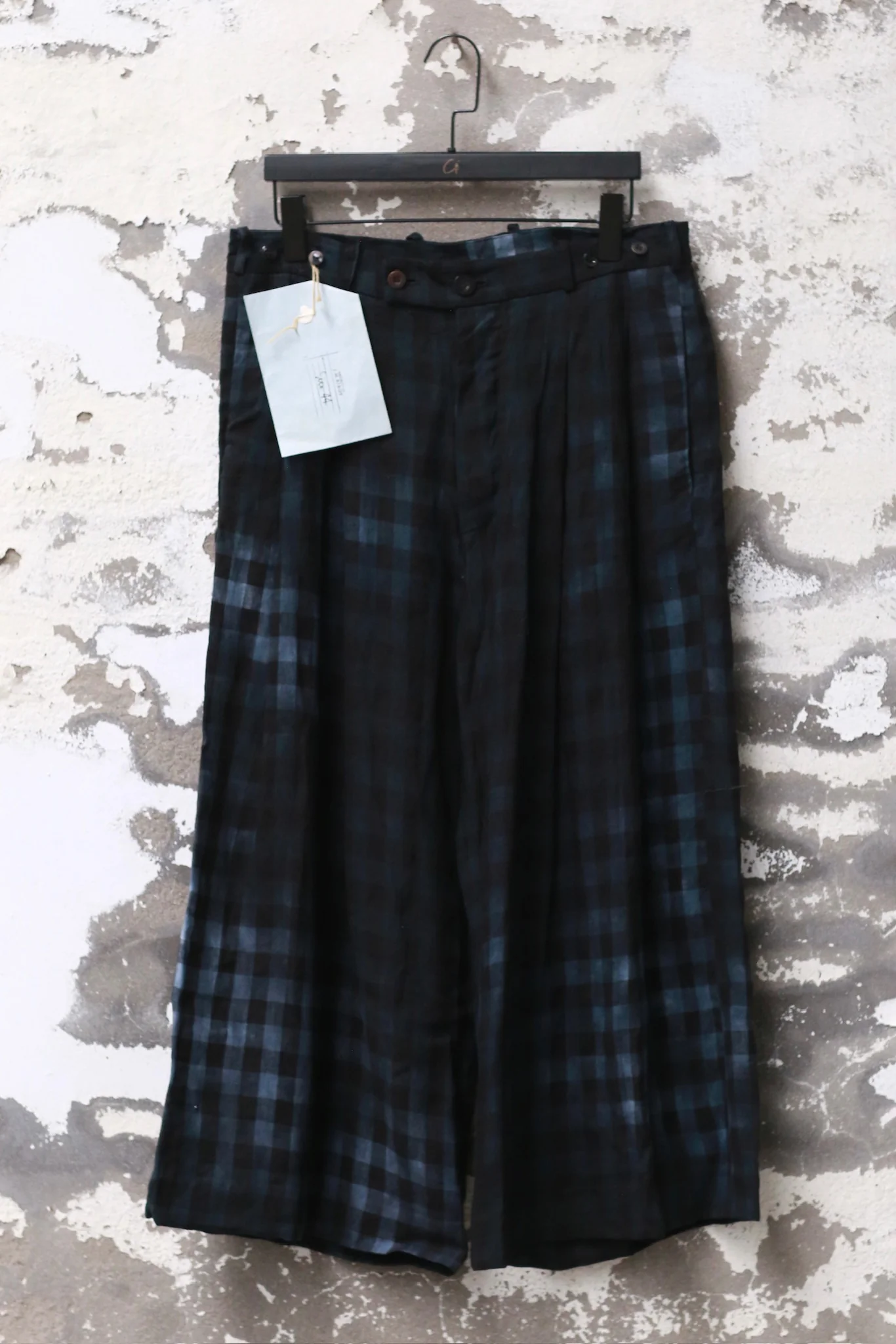 ARCHIVIO J.M.Ribot Blue Check Casual Pants Italy Craftsman AJM-PA43/QD-LG Blue Check