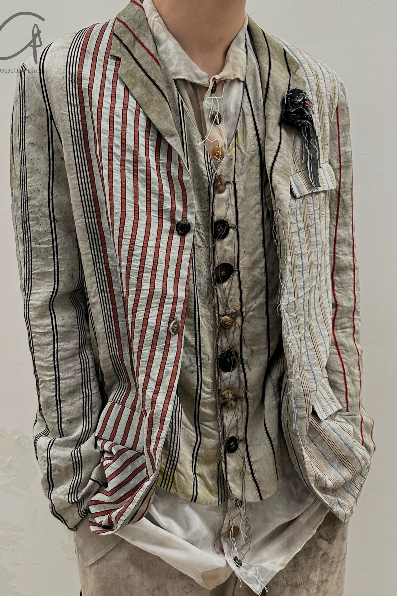 ARCHIVIO J.M.Ribot color block stripe suit G01/FD - Image 3