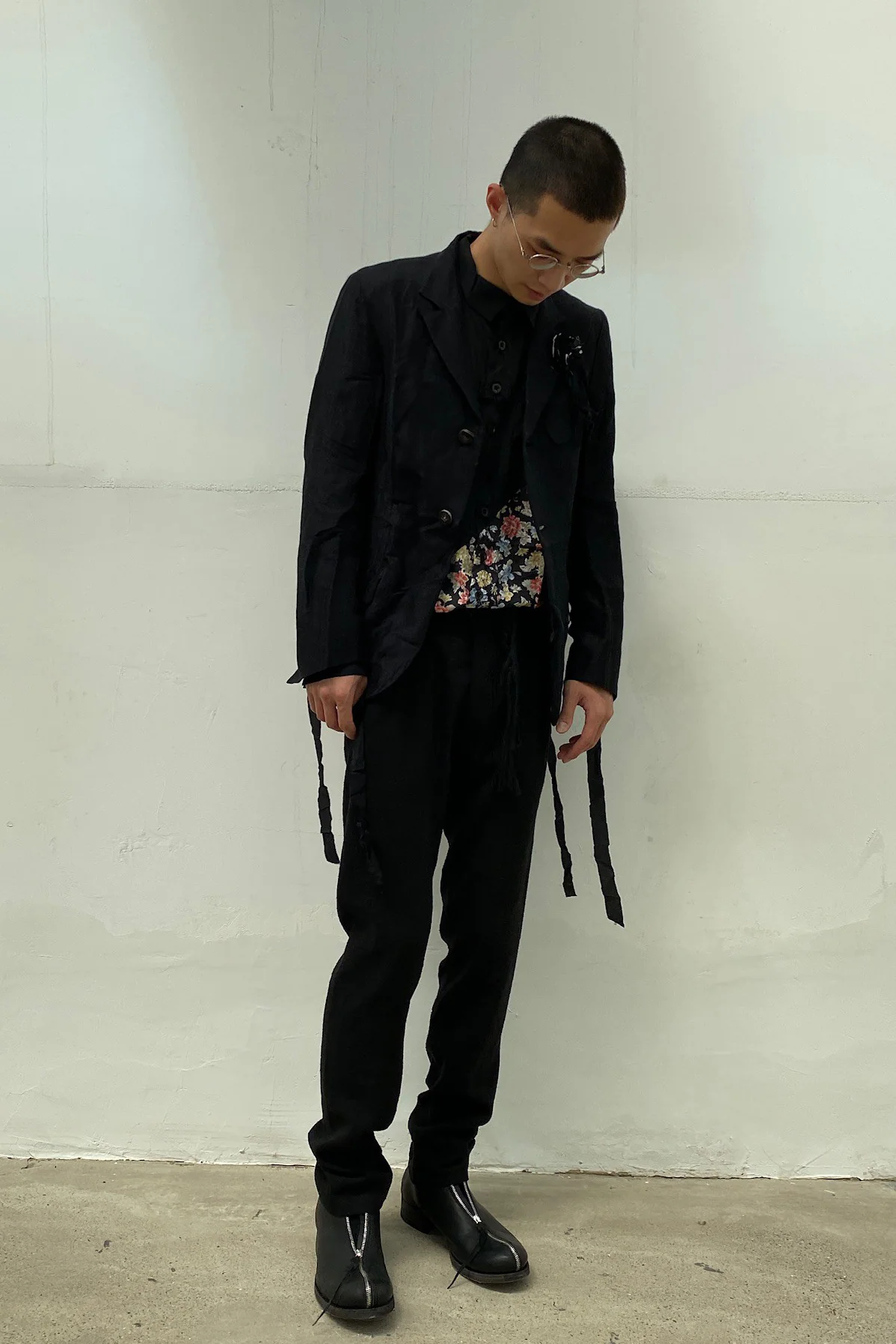 ARCHIVIO J.M.Ribot Colorblock Floral Shirt SH46/HALF - Image 11
