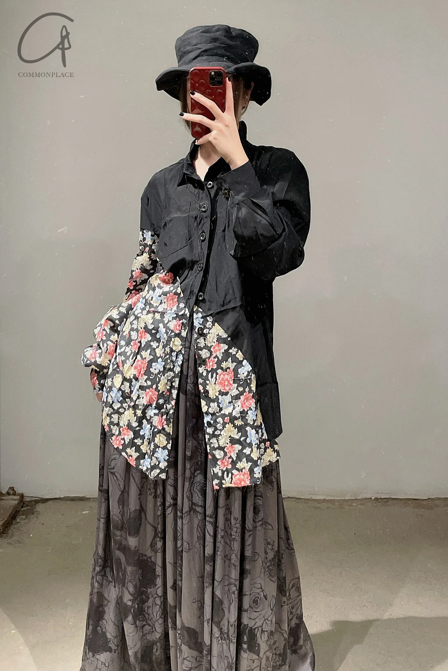 ARCHIVIO J.M.Ribot Colorblock Floral Shirt SH46/HALF - Image 12