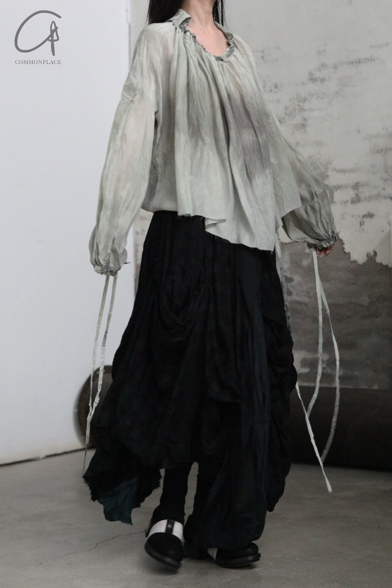 ARCHIVIO J.M.Ribot floral dyed blouse AWSH21/SR - Image 2