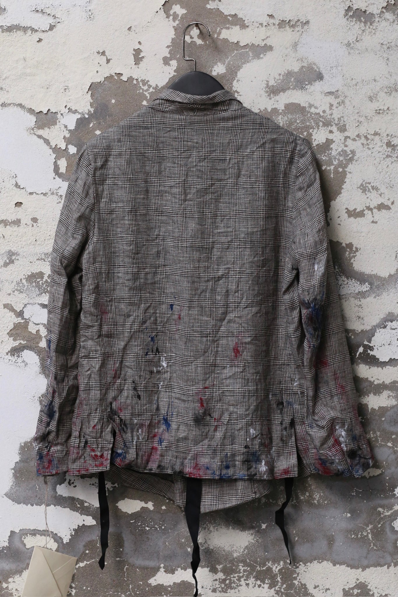 ARCHIVIO J.M.Ribot hand-painted linen suit/pants AJM-G02/JP1/P-CHECKED jacket - Image 2