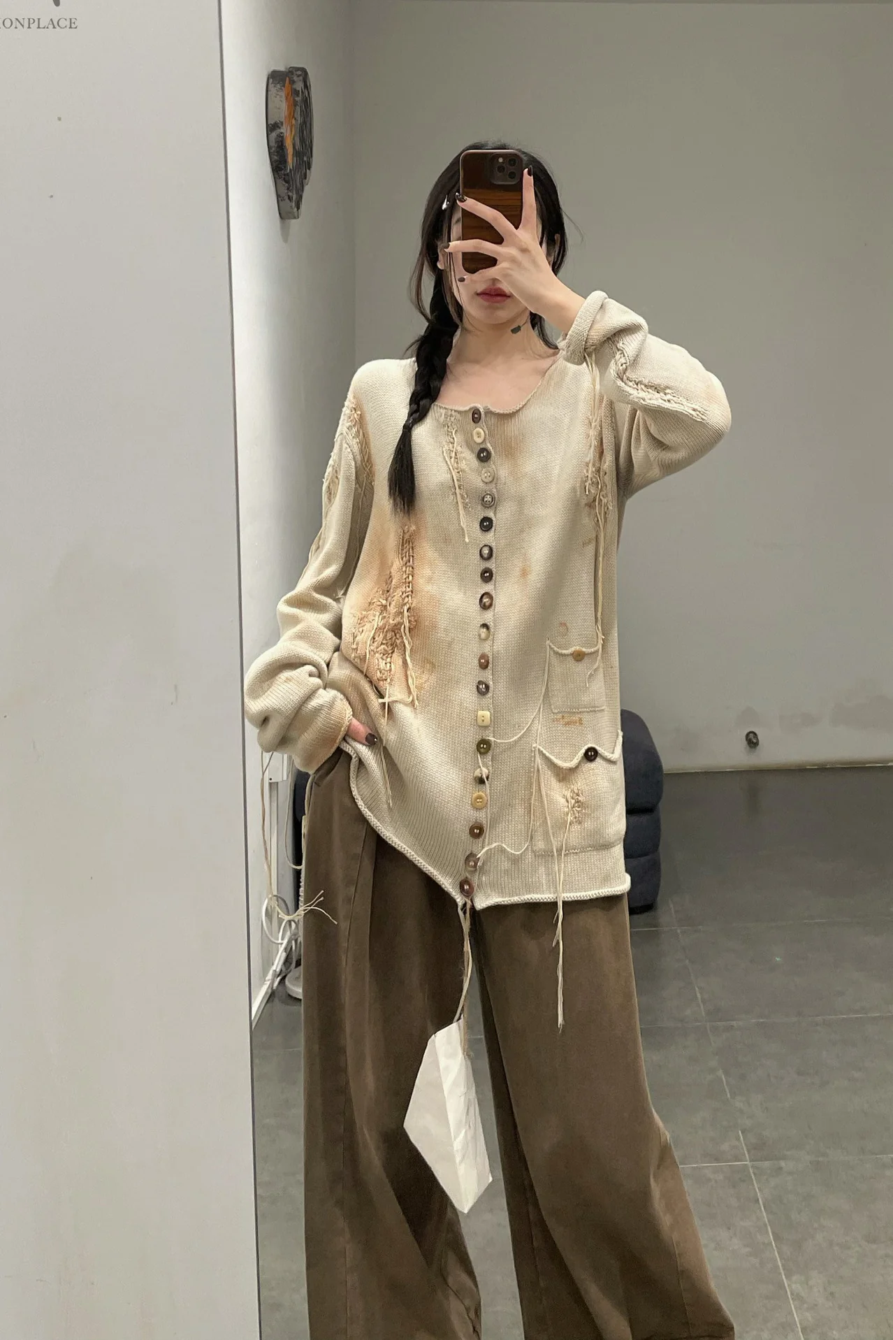 ARCHIVIO J.M.Ribot handmade distressed sweater KN38/OLD - Image 6