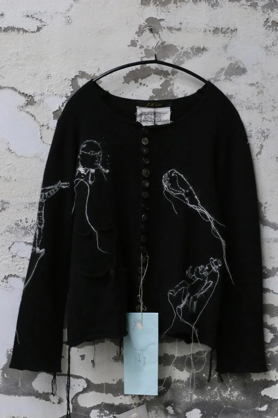 Archivio J.M.Ribot Handmade Embroidered sweater KN38/RI - Image 5
