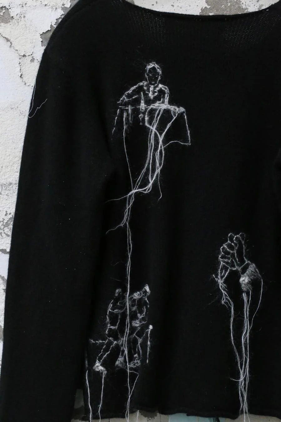 Archivio J.M.Ribot Handmade Embroidered sweater KN38/RI - Image 7