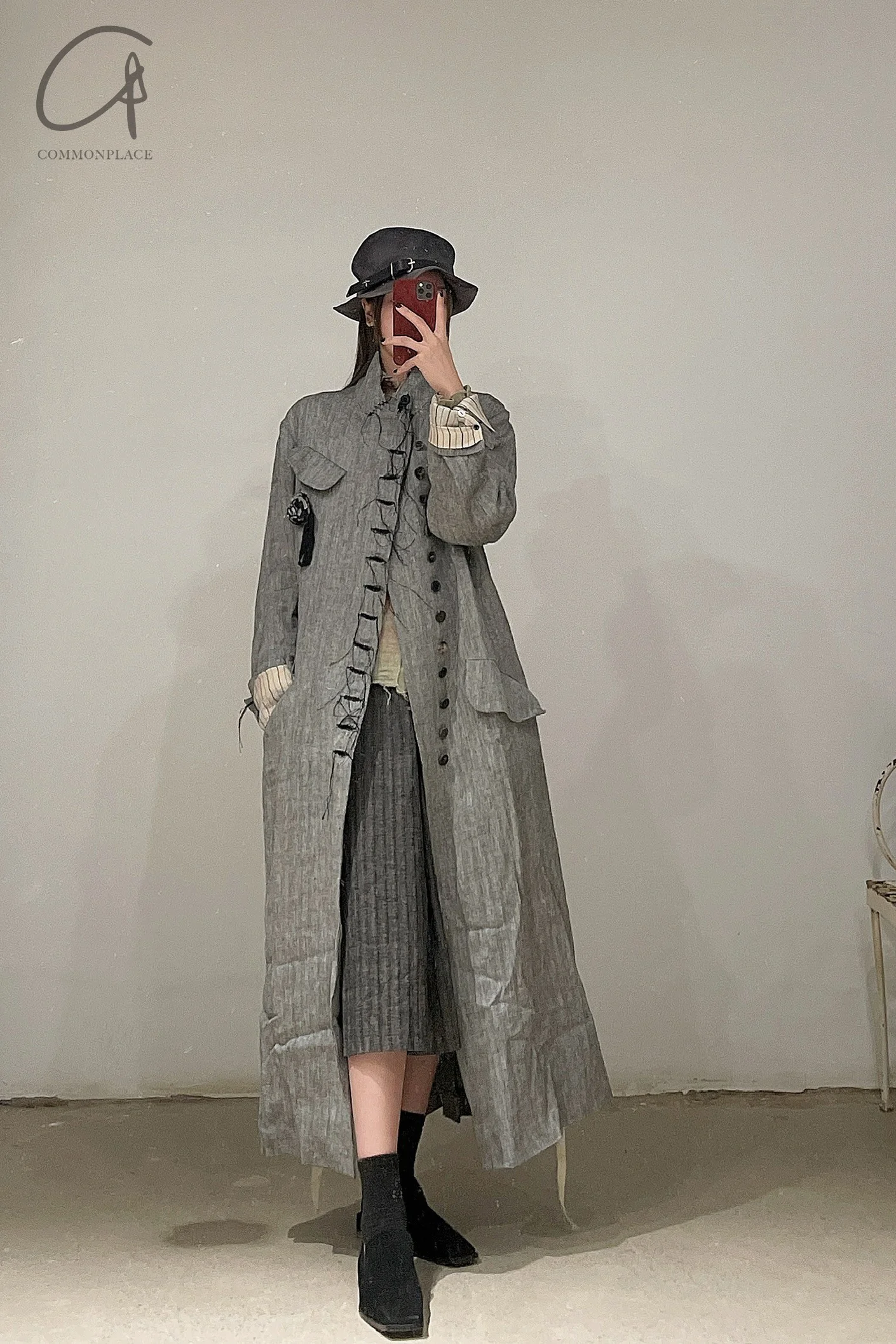 ARCHIVIO J.M.Ribot Long Coat CO10/BW - Image 7