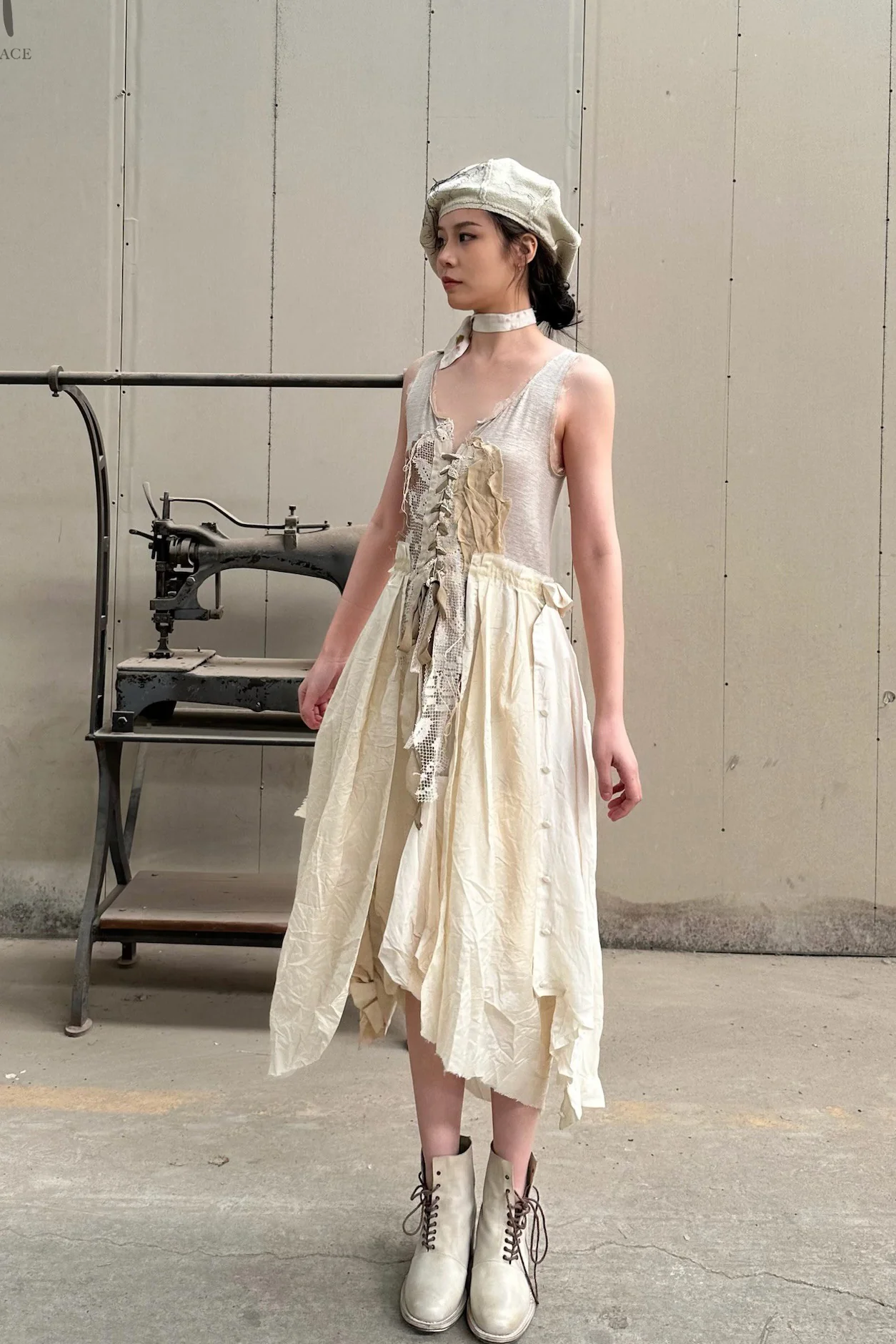 ARCHIVIO J.M.Ribot Patchwork Dress AWD06/SL - Image 4
