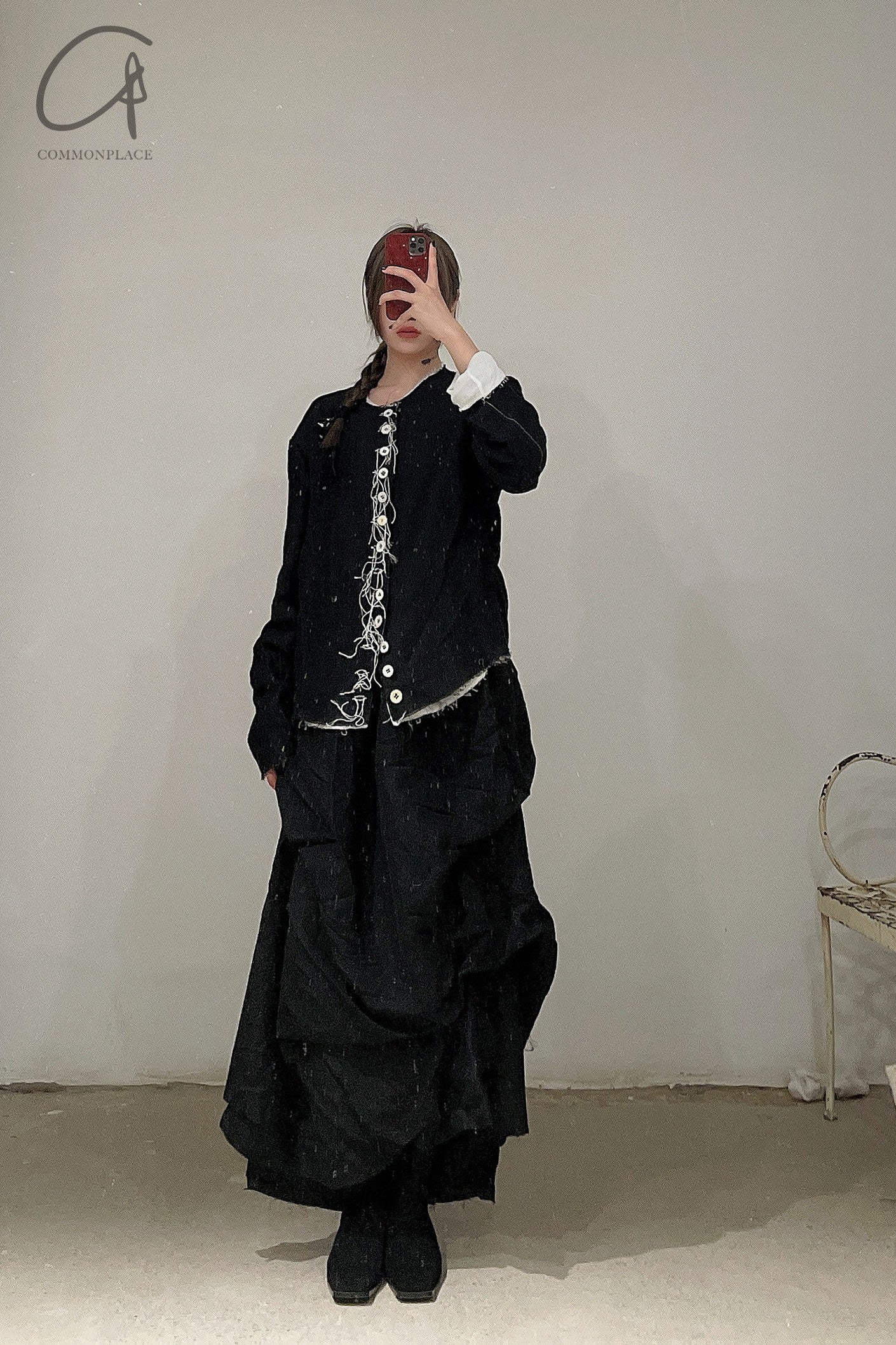 ARCHIVIO J.M.Ribot pleated skirt AWSK04/LN - Image 20