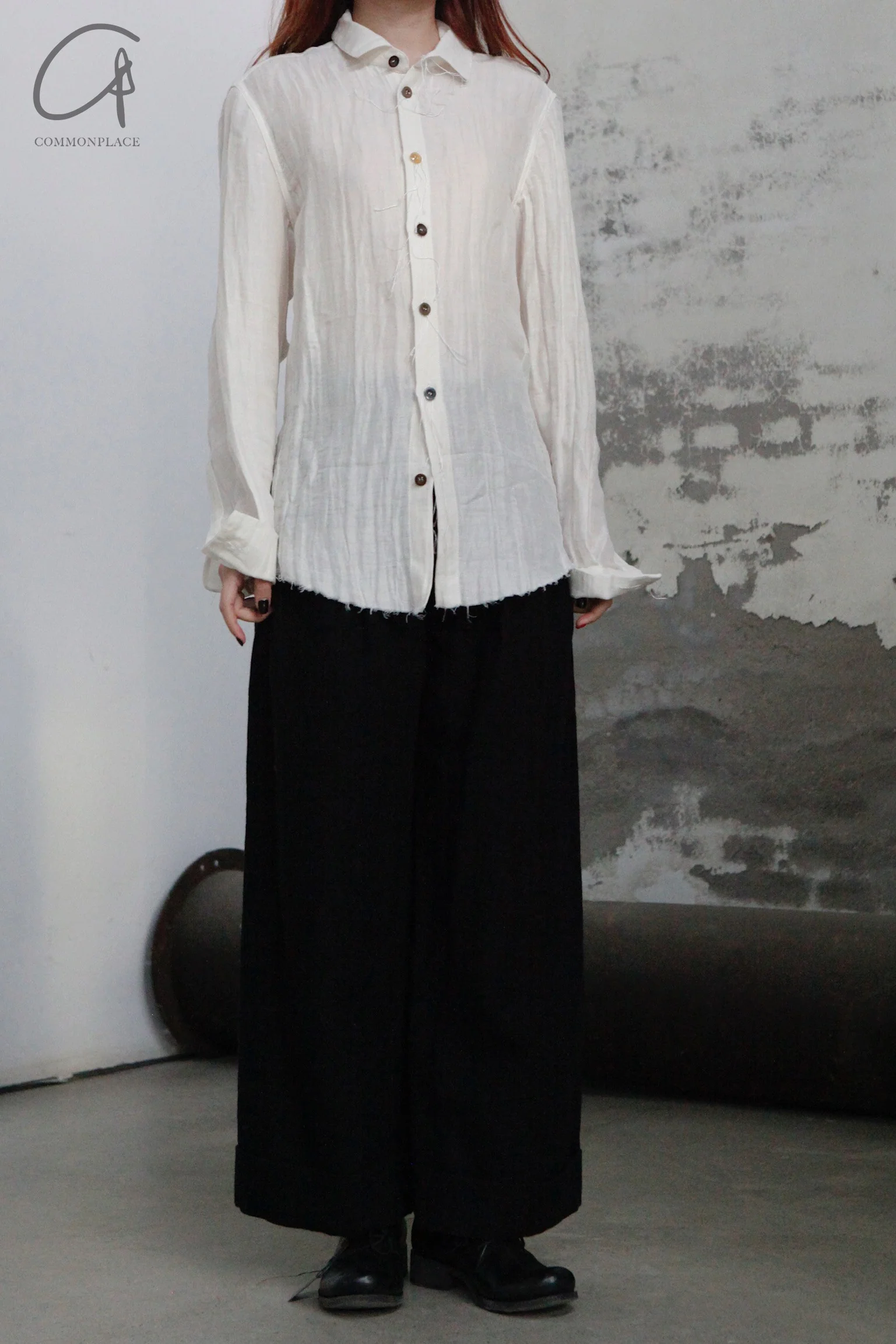 ARCHIVIO J.M.Ribot Square Neck Shirt SH09/BL/X Beige - Image 5