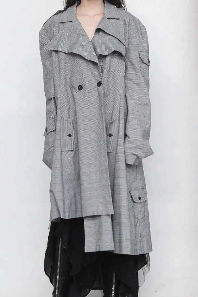Area by barbara bologna CISPF-40 printed silk scarf trench coat