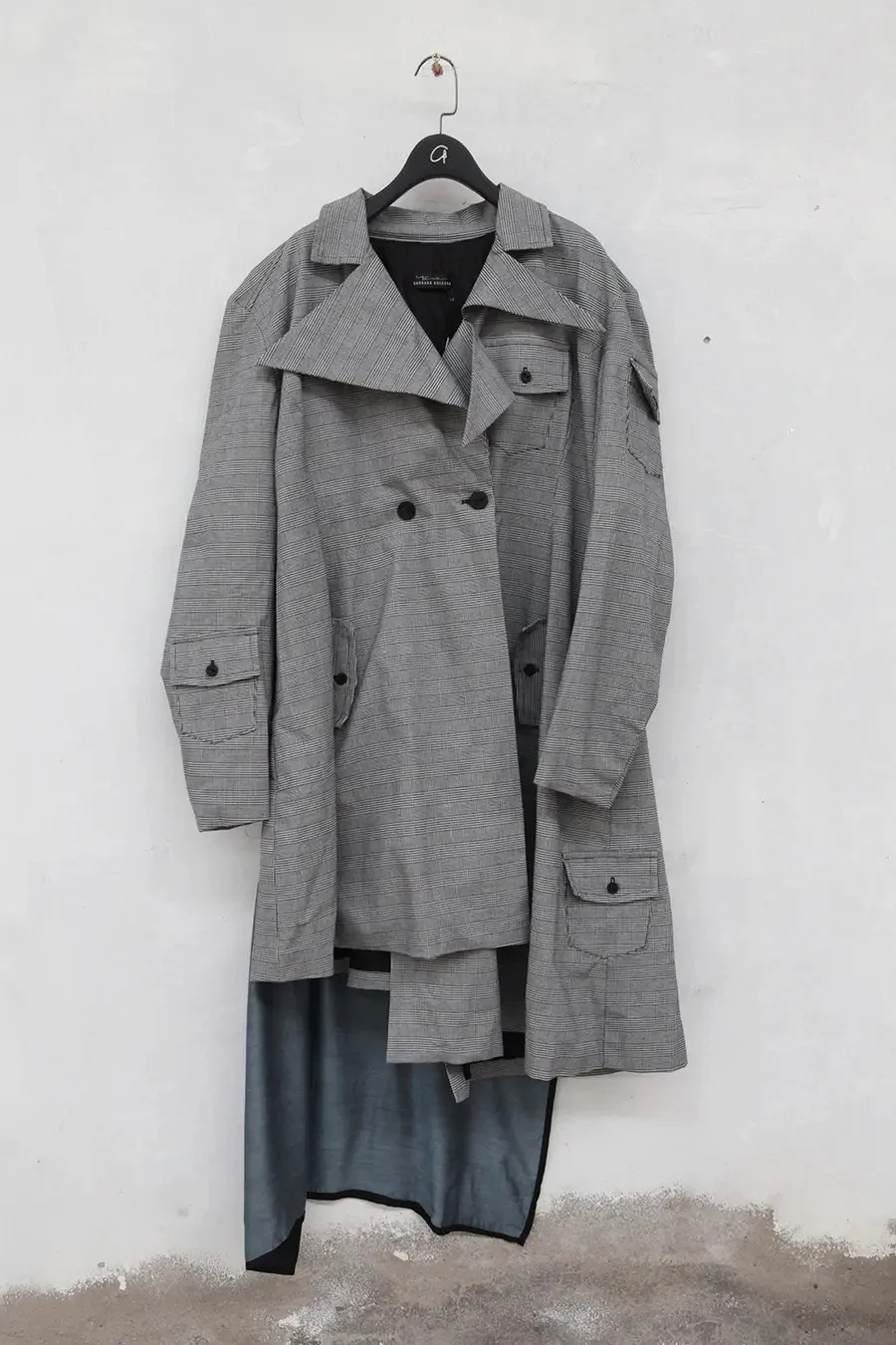 Area by barbara bologna CISPF-40 printed silk scarf trench coat - Image 3