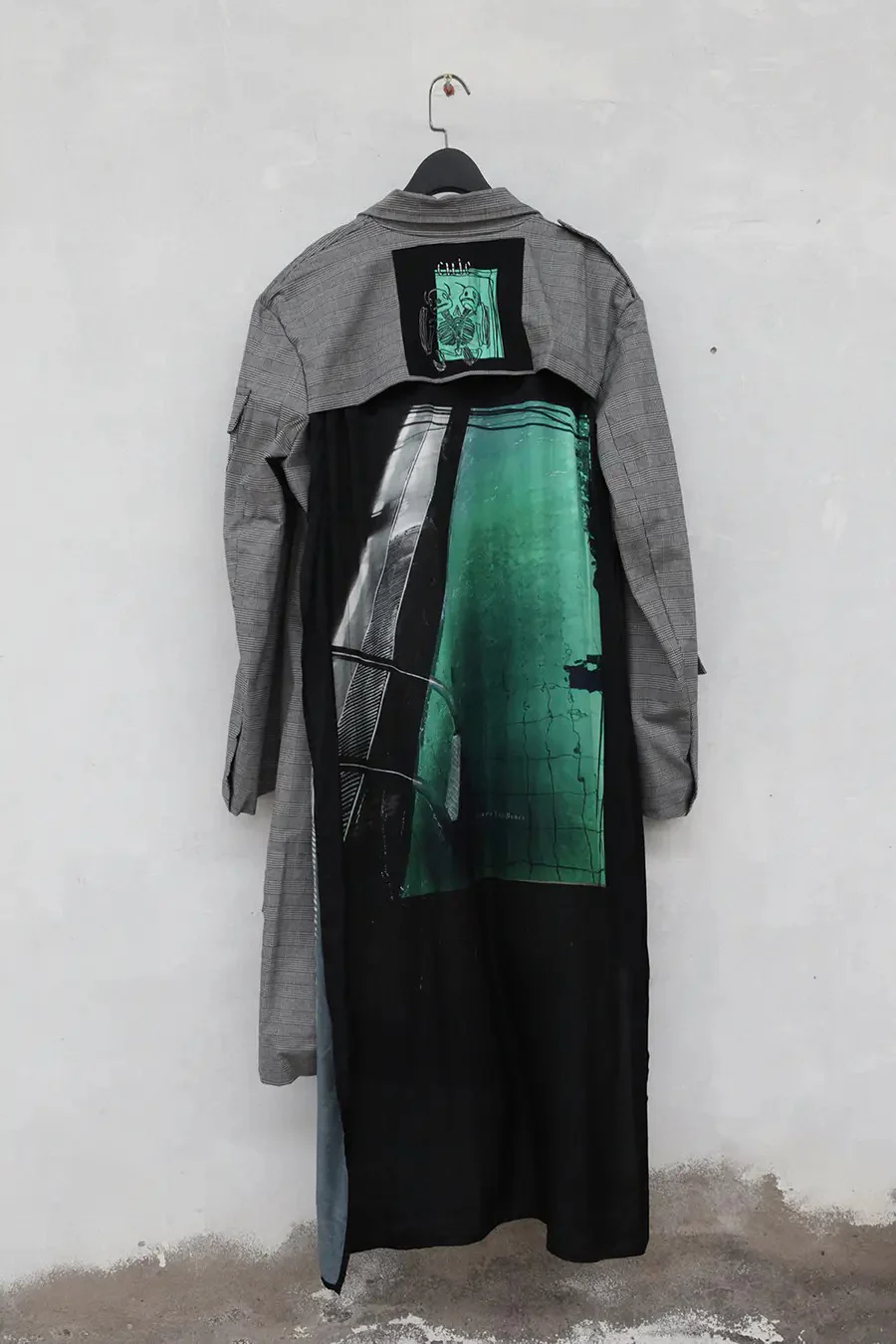 Area by barbara bologna CISPF-40 printed silk scarf trench coat - Image 4