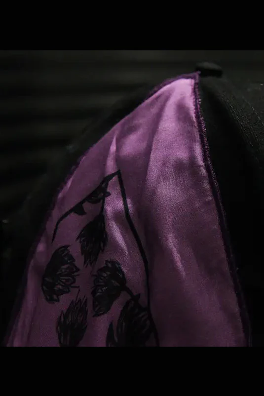 Area by barbara bologna FRC08-BB4 Skull Fouladrd Cap Black & Purple - Image 4