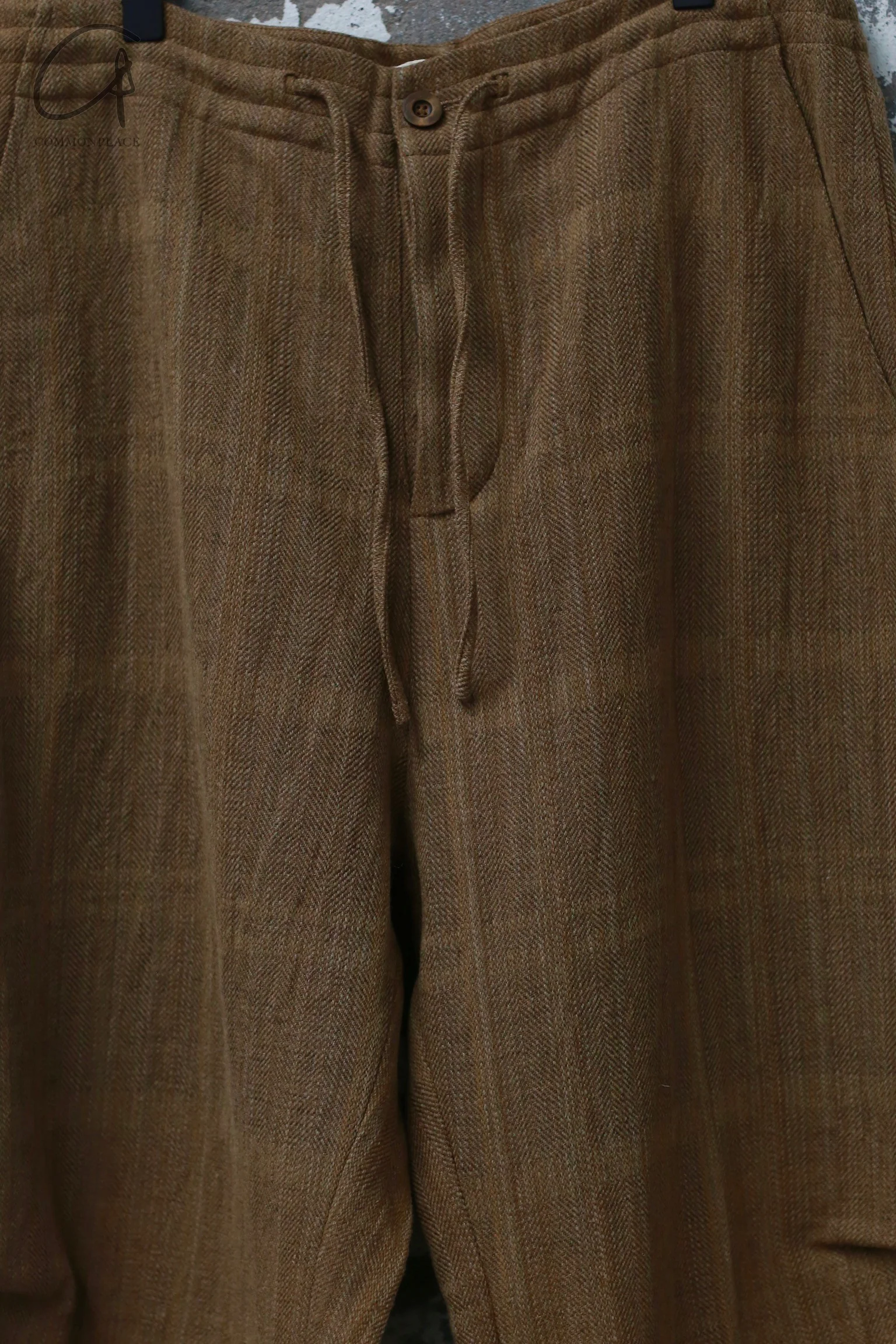 AVIVA JIFEI XUE 24 Autumn and Winter Wool Linen Plaid Parachute Pants AJX-FW24-PP-KWLC-GW Plaid - Image 2
