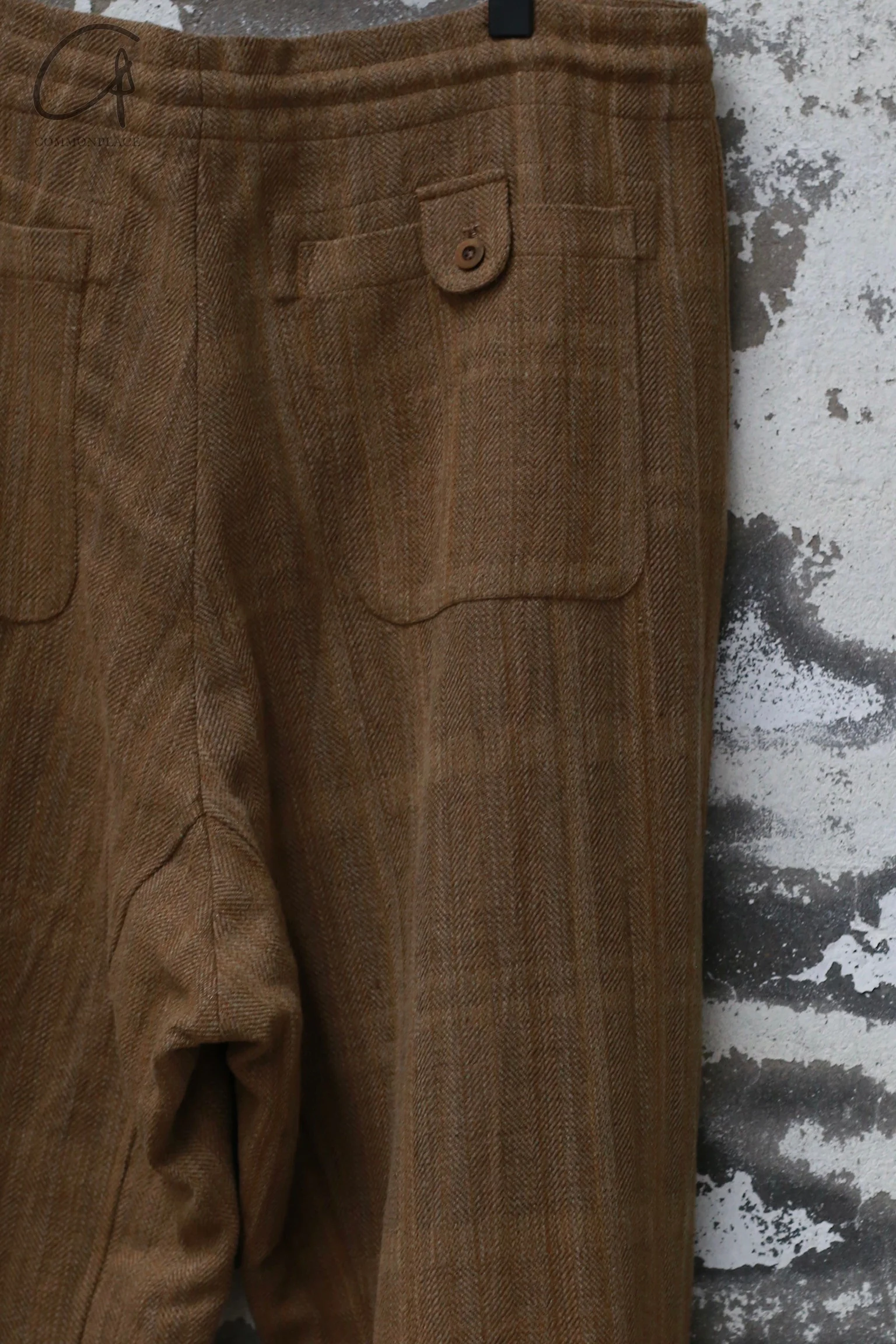 AVIVA JIFEI XUE 24 Autumn and Winter Wool Linen Plaid Parachute Pants AJX-FW24-PP-KWLC-GW Plaid - Image 3
