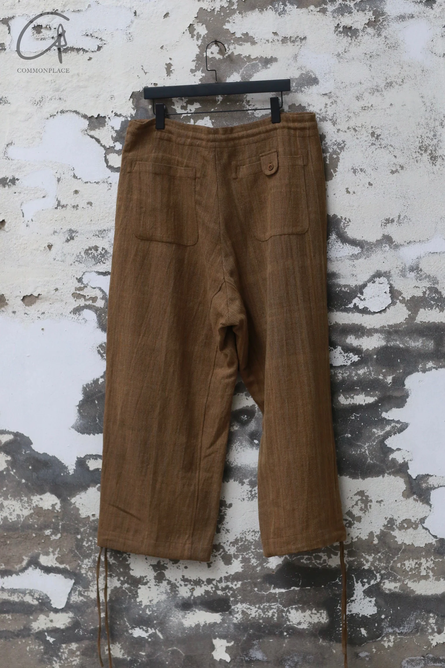 AVIVA JIFEI XUE 24 Autumn and Winter Wool Linen Plaid Parachute Pants AJX-FW24-PP-KWLC-GW Plaid - Image 4