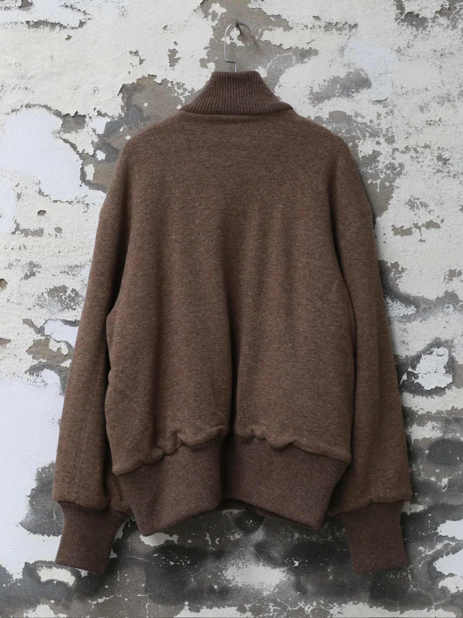 AVIVA JIFEI XUE 25 Autumn/Winter Knitted Elastic Jacket/Drawstring Pants AJX-FW25-DKB-NBWHK-Natural Beige Jacket - Image 4
