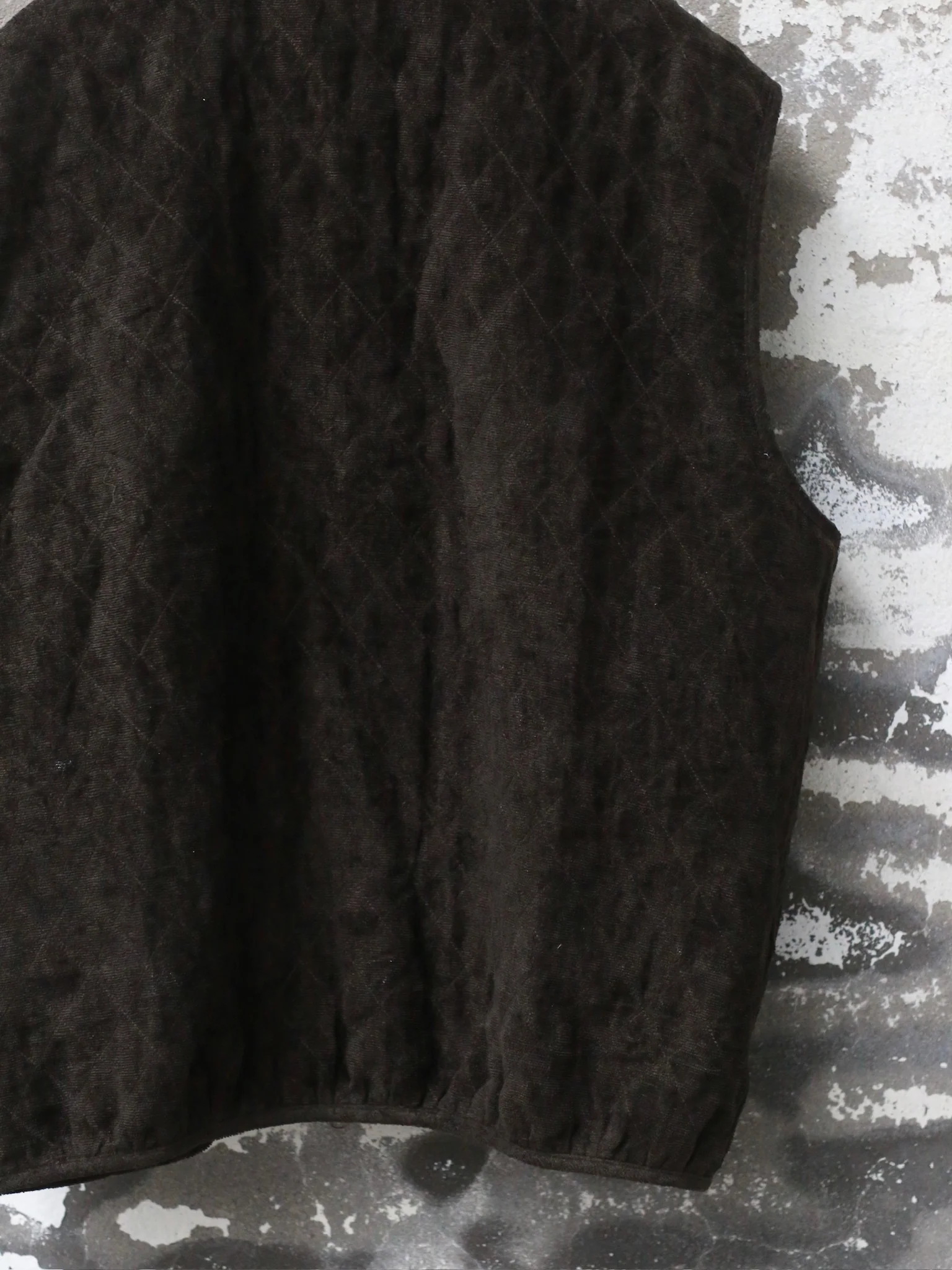 AVIVA JIFEI XUE 25 Autumn/Winter Reversible Zipper Vest AJX-FW25-RZV-NBBWCCLV-Natural Brown - Image 7