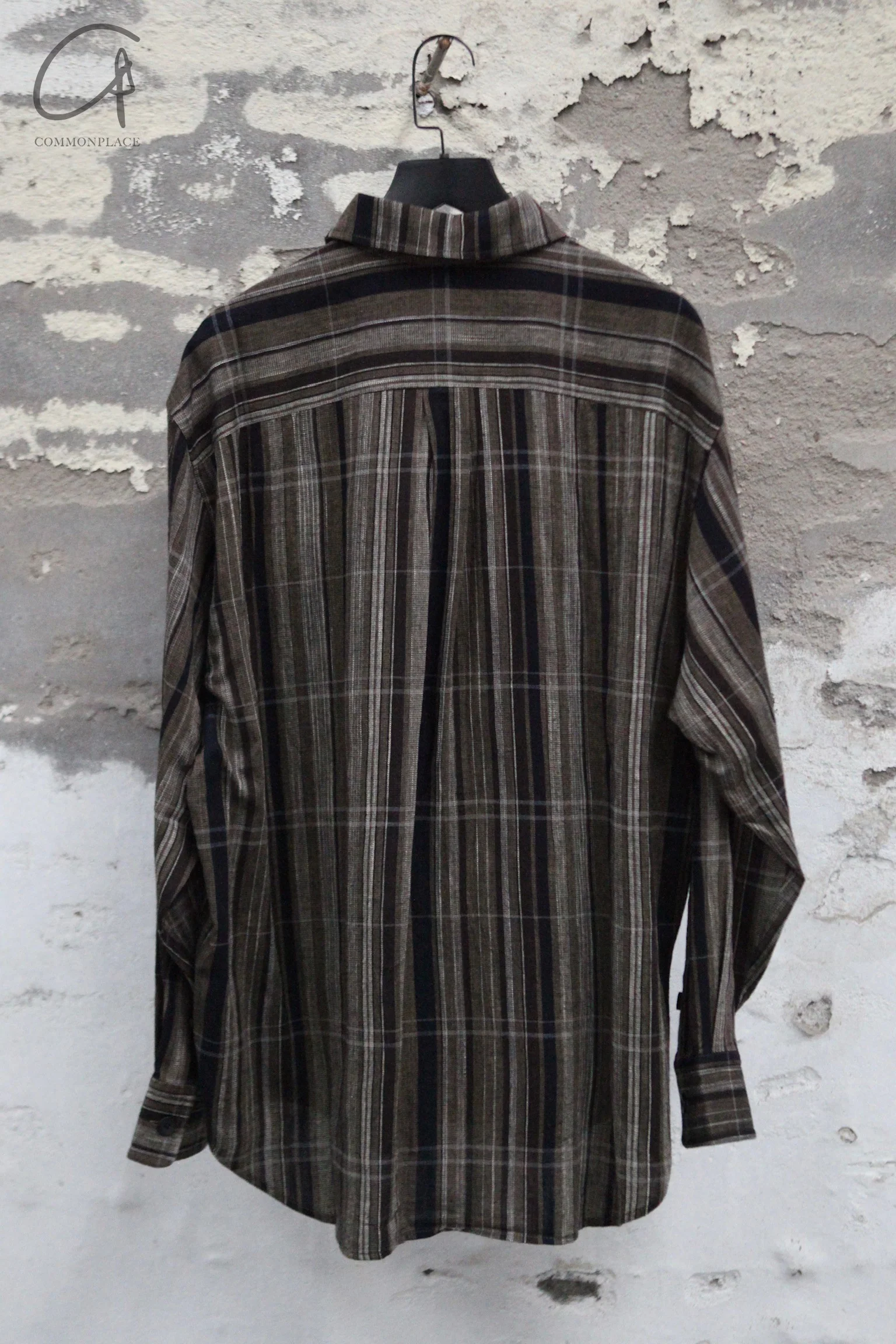 AVIVA JIFEI XUE 25 Spring and Summer Plaid Tulle Shirt AJX-SS25-ES-ECG-TG Earthy - Image 4