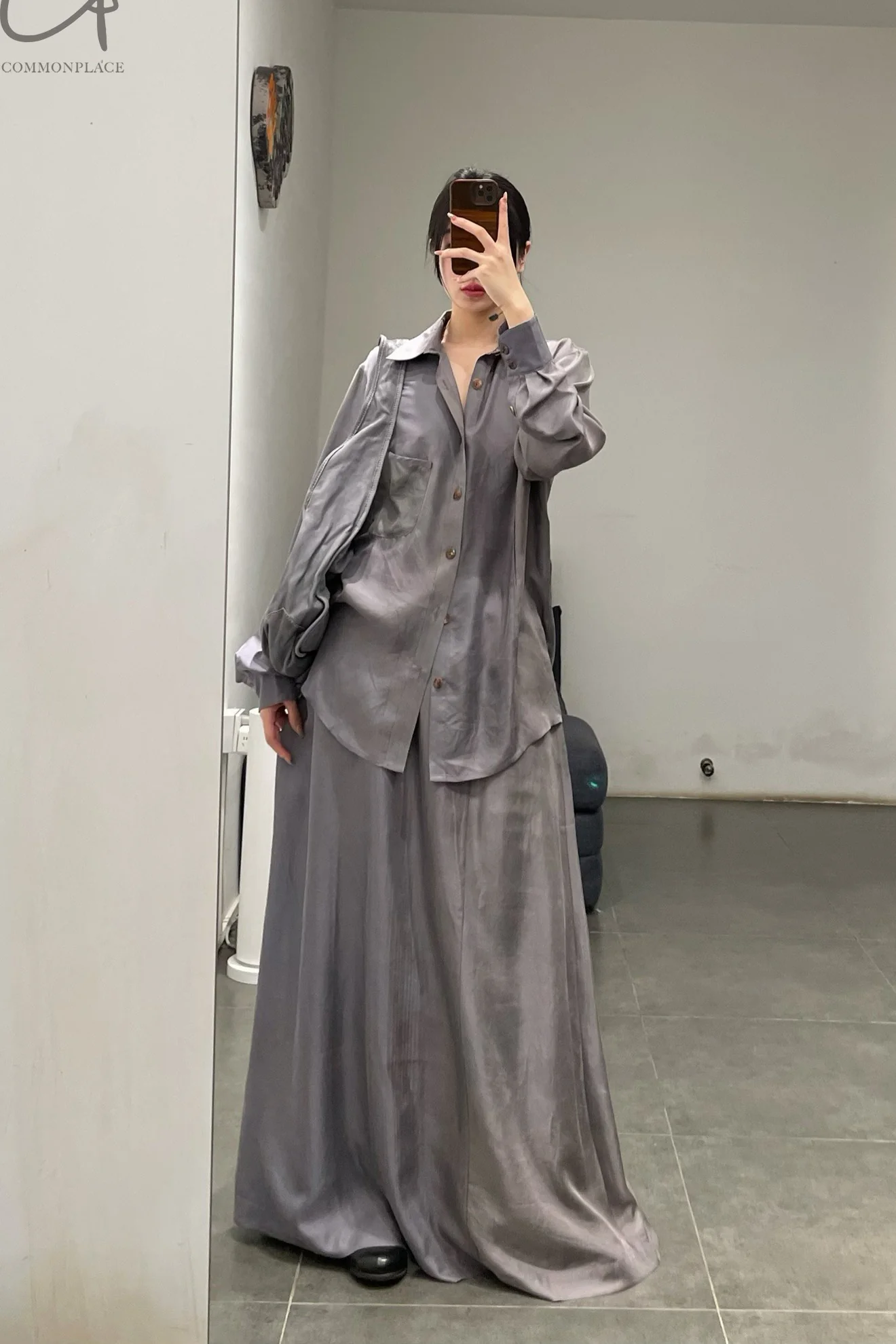 AVIVA JIFEI XUE Drawstring A-line skirt SS24-DAS-PLS - Image 17