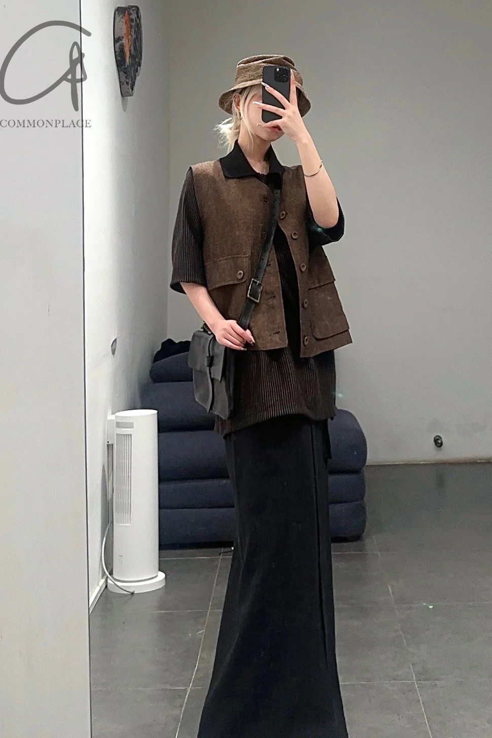 Aviva Jifei Xue oversized short-sleeved POLO shirt SS23-OSSP-Stp - Image 34