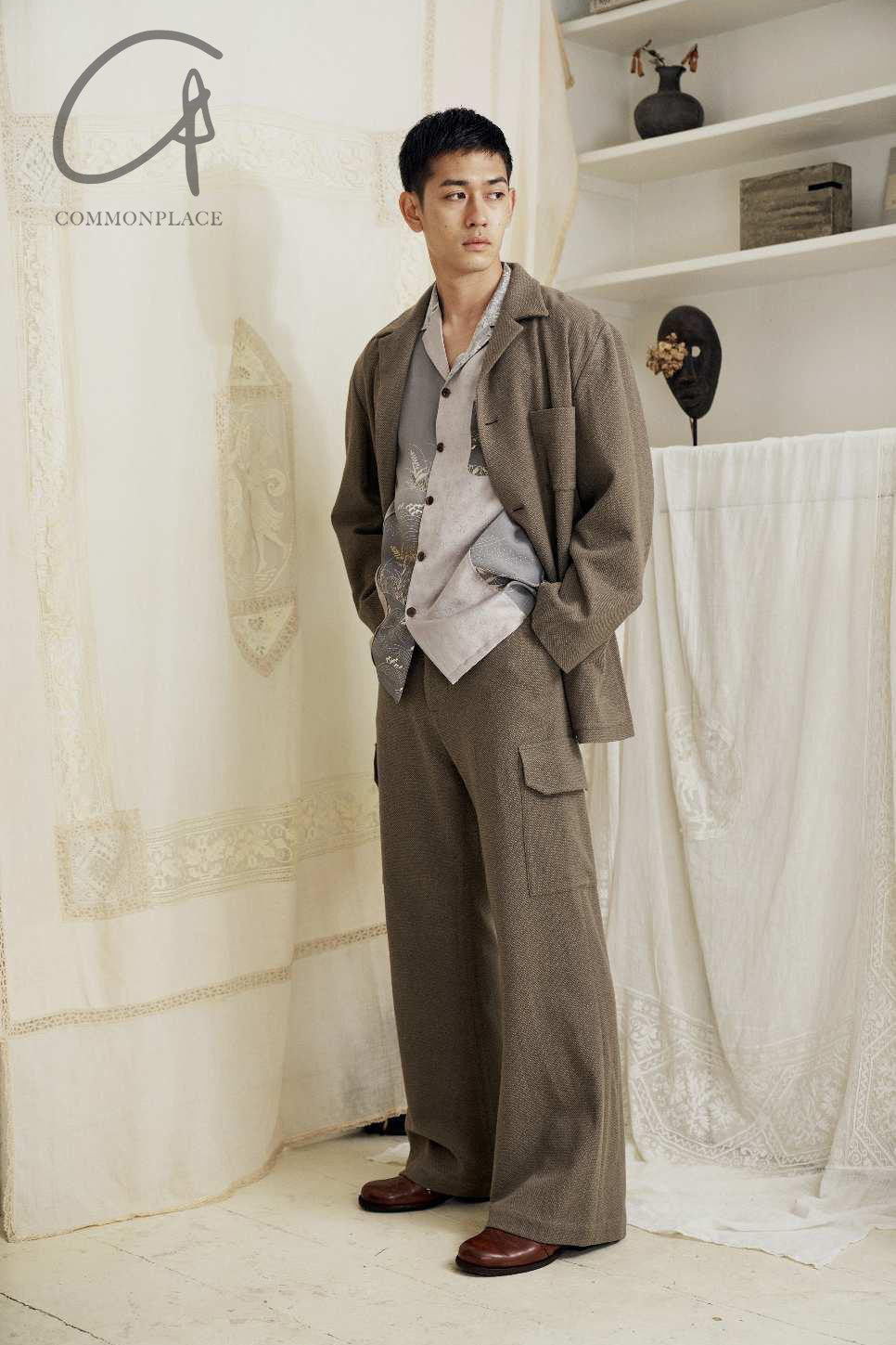 AVIVA JIFEI XUE side pocket flared pants FW22-SPFP-GRY - Image 23