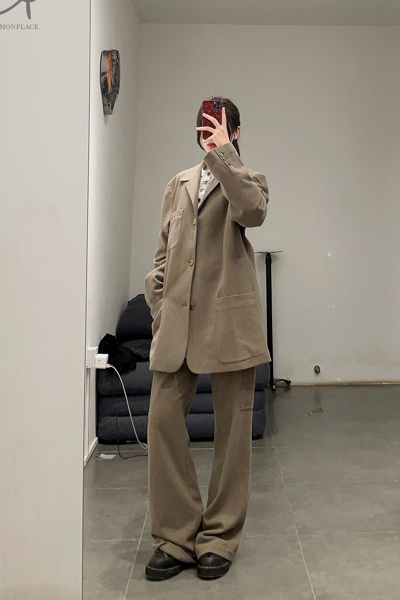 AVIVA JIFEI XUE side pocket flared pants FW22-SPFP-GRY - Image 27