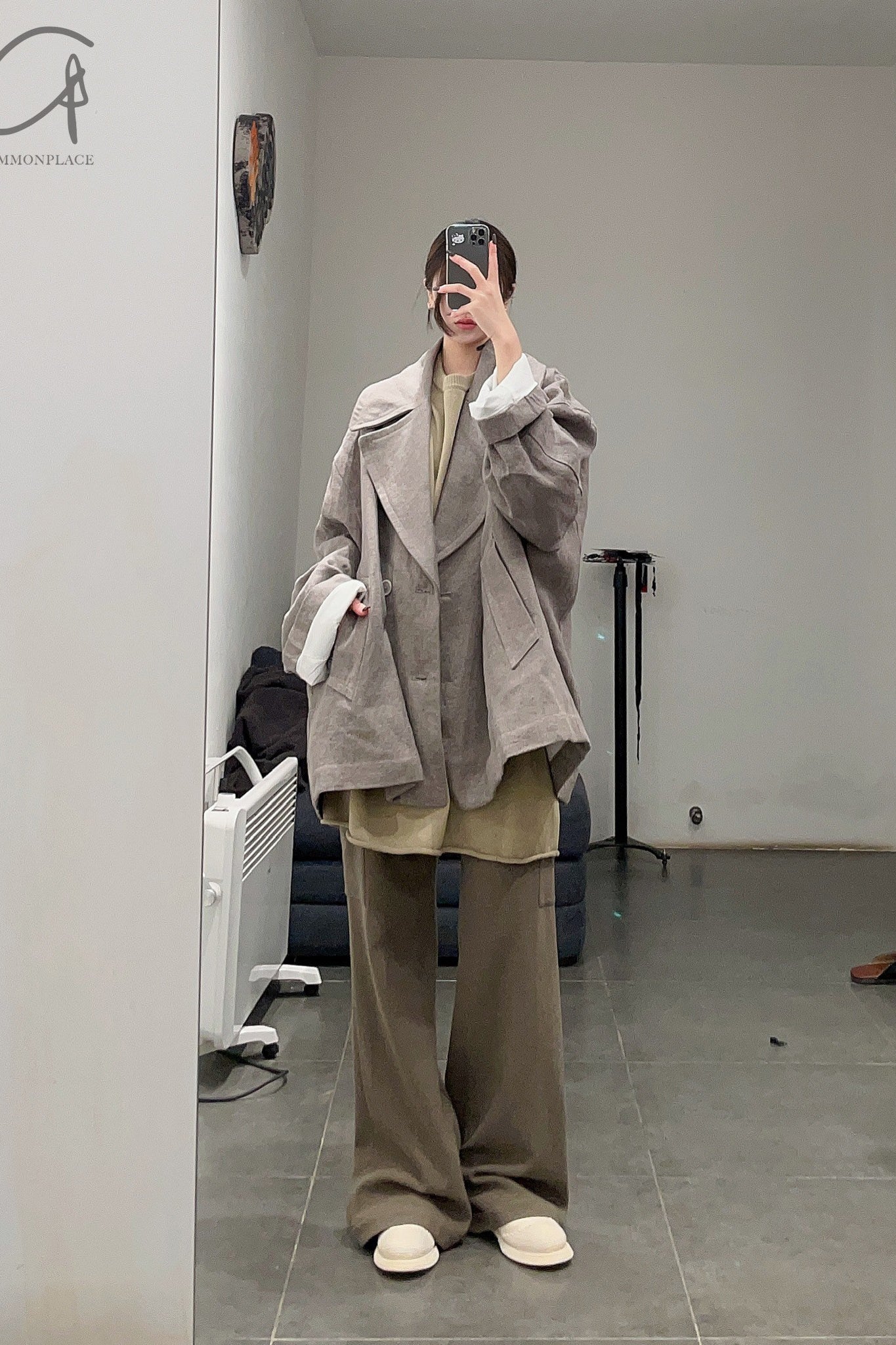 AVIVA JIFEI XUE side pocket flared pants FW22-SPFP-GRY - Image 36