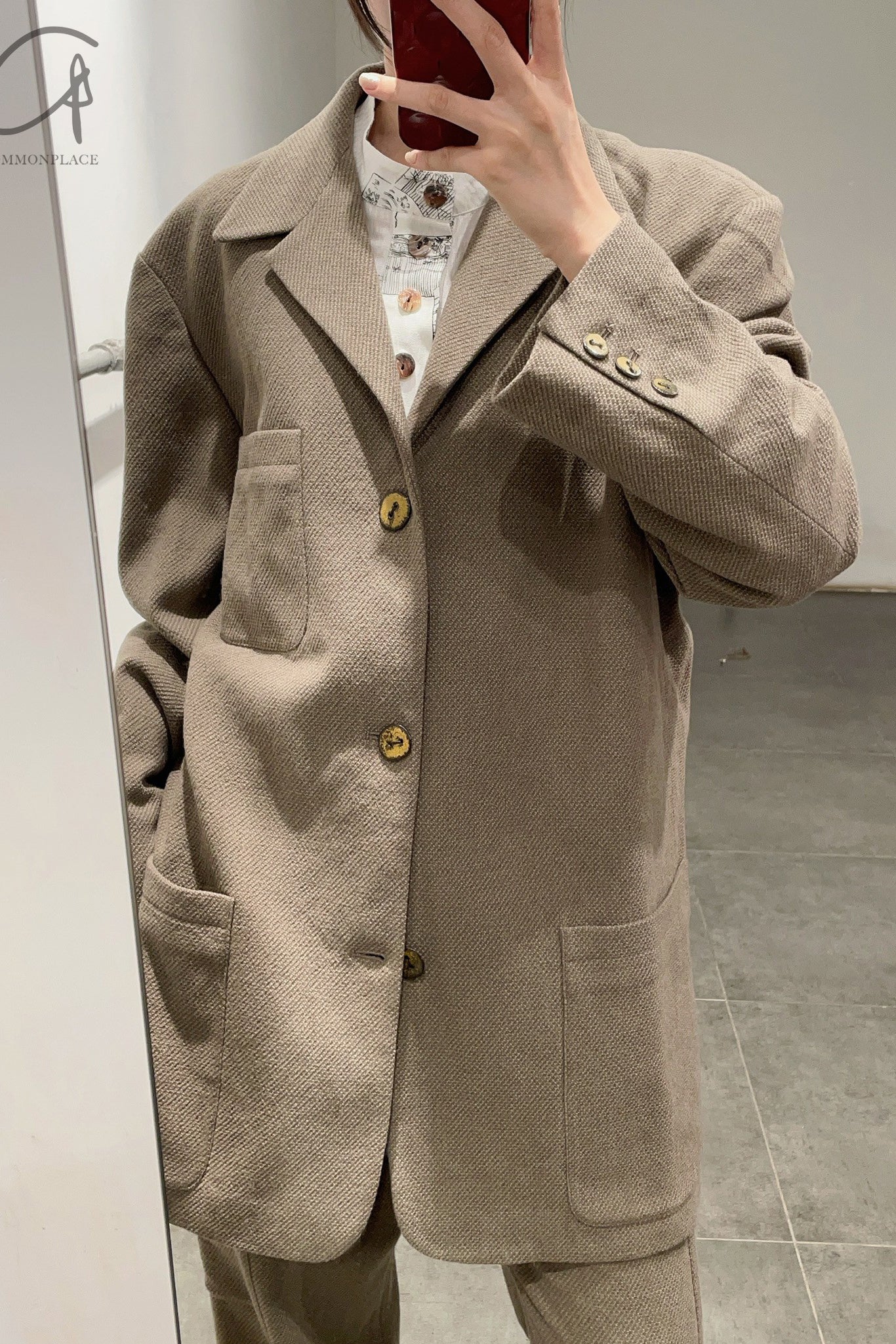 AVIVA JIFEI XUE Single Breasted Casual Jacket FW22-SBLJ-GRY - Image 23