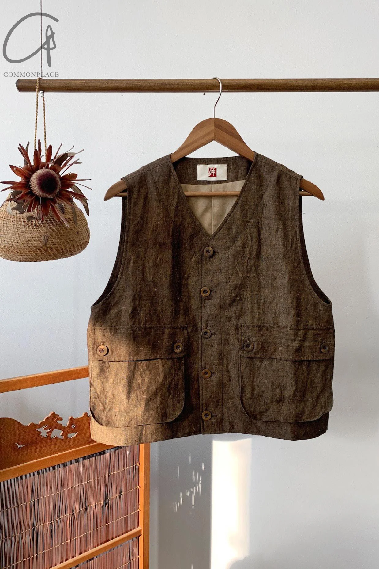 Aviva Jifei Xue single buckle vest SS23-SBCV-ACP bronze color PAJX3 - Image 12