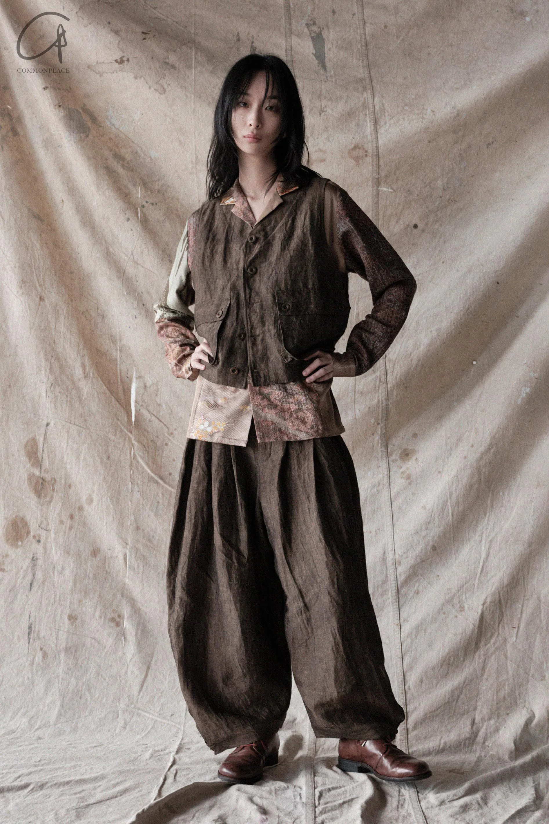 Aviva Jifei Xue single buckle vest SS23-SBCV-ACP bronze color PAJX3 - Image 29