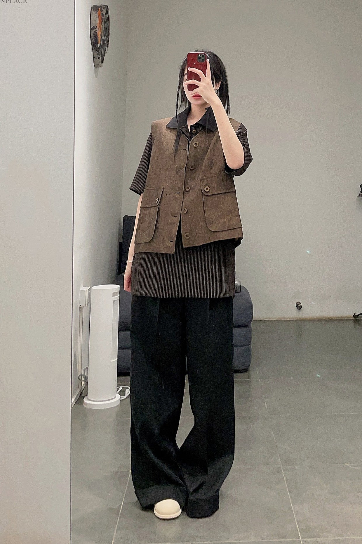 Aviva Jifei Xue single buckle vest SS23-SBCV-ACP bronze color PAJX3 - Image 39