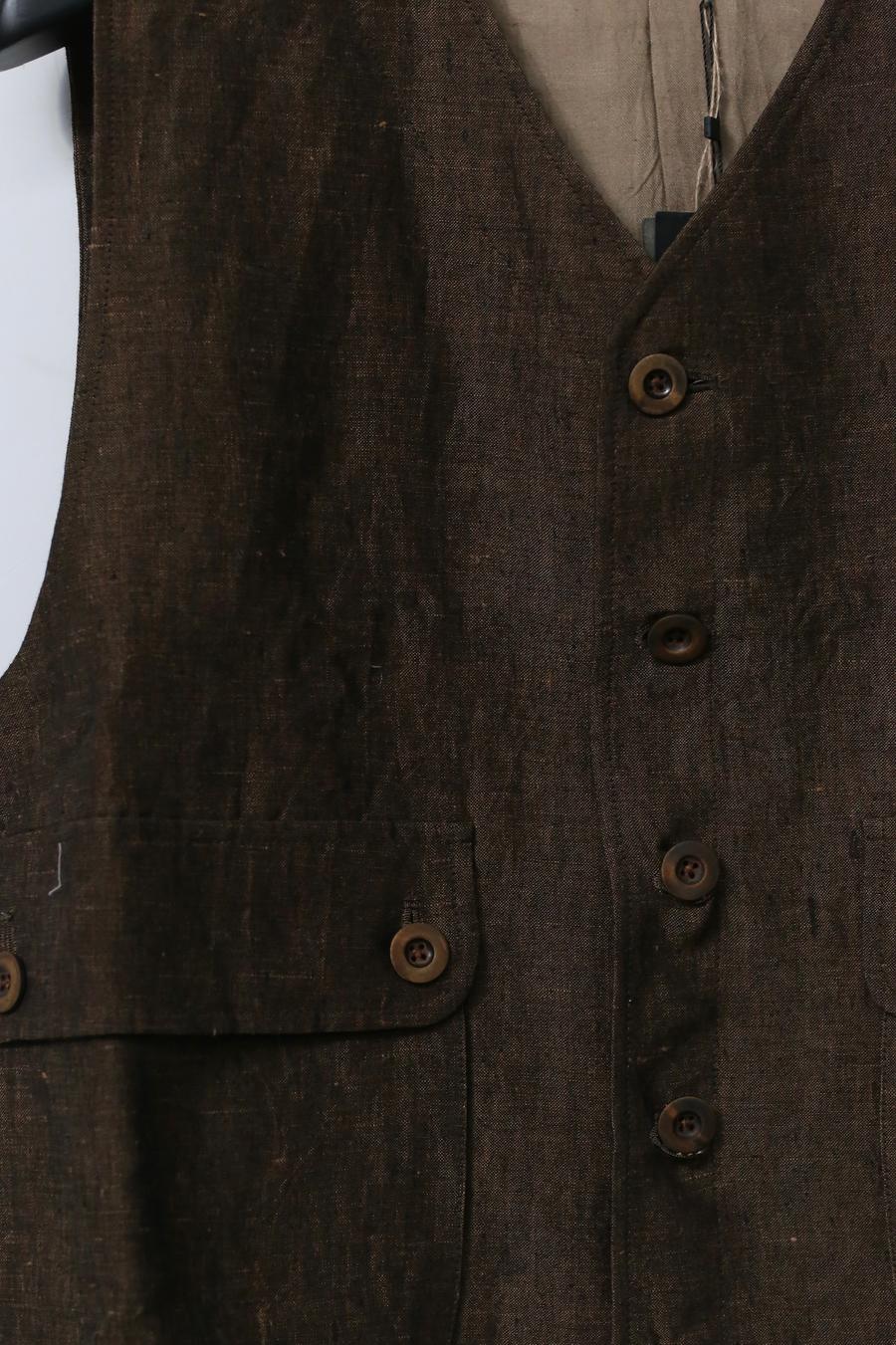 Aviva Jifei Xue single buckle vest SS23-SBCV-ACP bronze color PAJX3 - Image 9