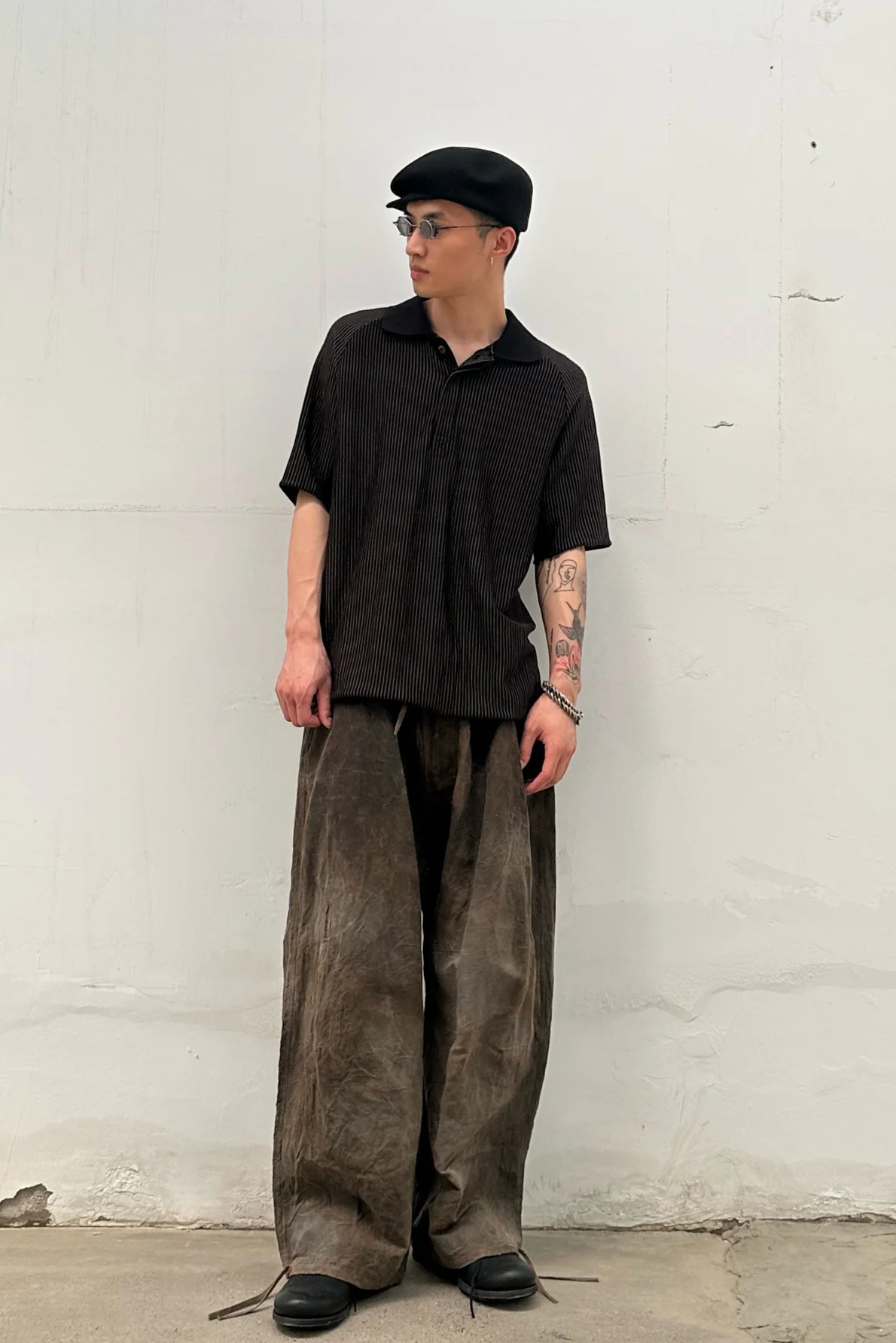 AVIVA JIFEI XUE Waxed Parachute Pants SS23-WPP-MTBR - Image 27