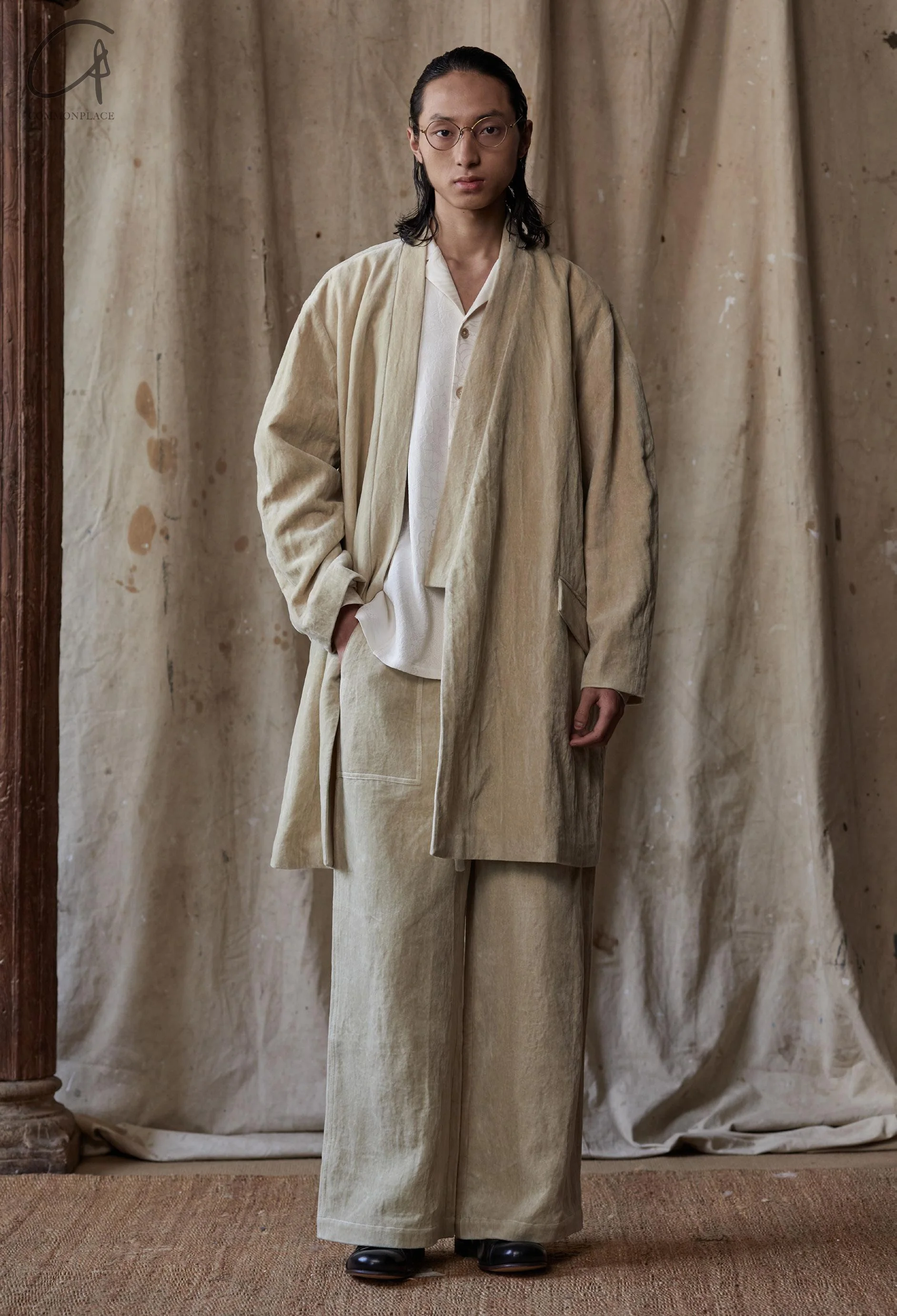 AVIVA JIFEI XUE Wide Leg Baker Pants FW23-WLBP-BE - Image 13