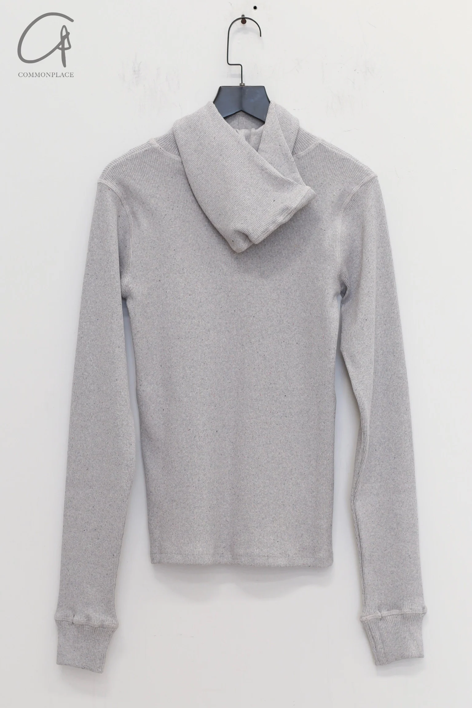 BASERANGE 24 Autumn/Winter Hanifa Hoodie Portugal BAS-TOHH-RC-WI24-HH Mixed Grey - Image 8