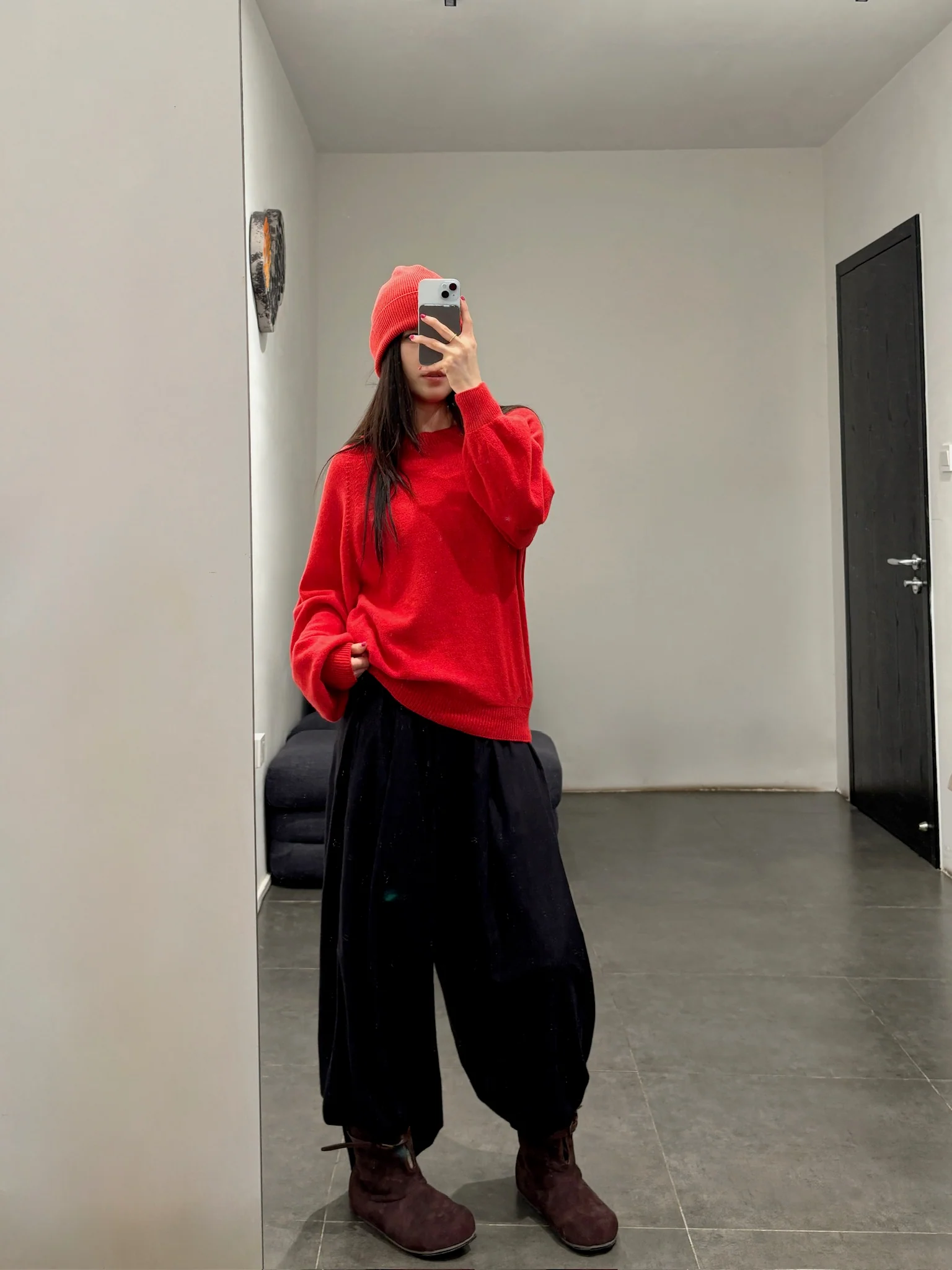 BASERANGE 25 Autumn/Winter AVI Wide Leg Casual Pants BAS-PAAV-WS-AU25-Black - Image 20