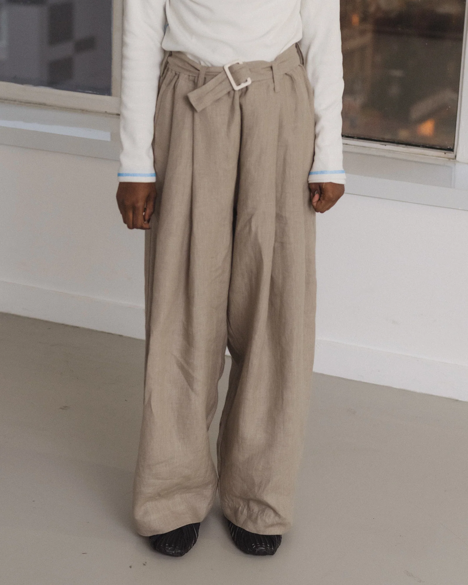 BASERANGE 25 Autumn/Winter FRAME Pants BAS-PAFR-HE-AU25-CONCRETE - Image 8