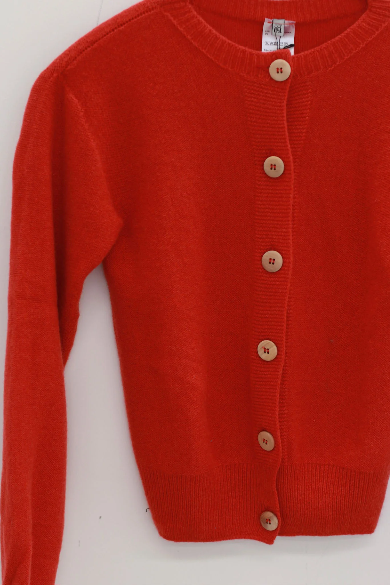 BASERANGE 25 Autumn/Winter TIER CARDIGAN Animal Print Knit Cardigan France BAS-PUTC-RC-AU25-MELOGRANO RED - Image 2