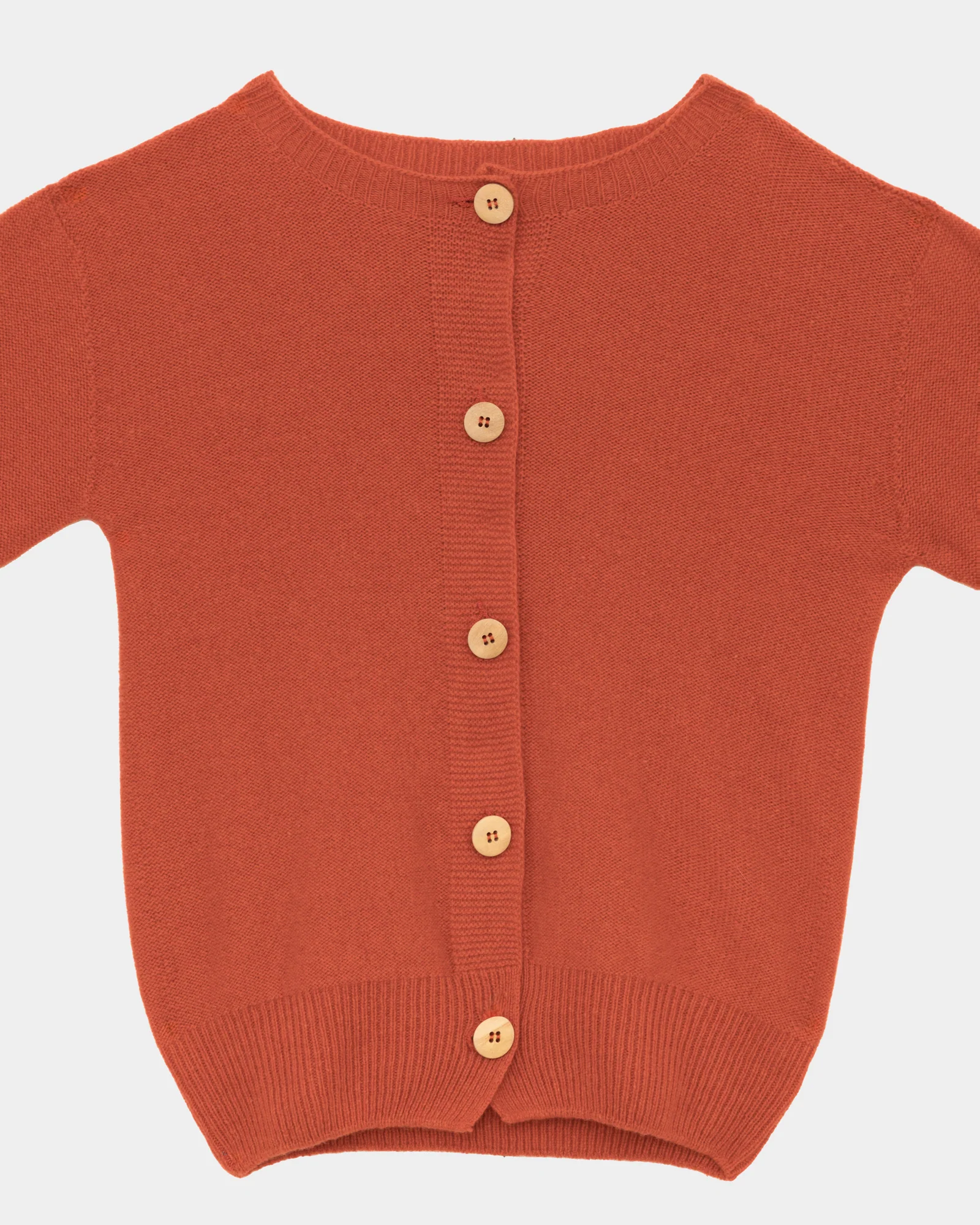 BASERANGE 25 Autumn/Winter TIER CARDIGAN Animal Print Knit Cardigan France BAS-PUTC-RC-AU25-MELOGRANO RED - Image 5