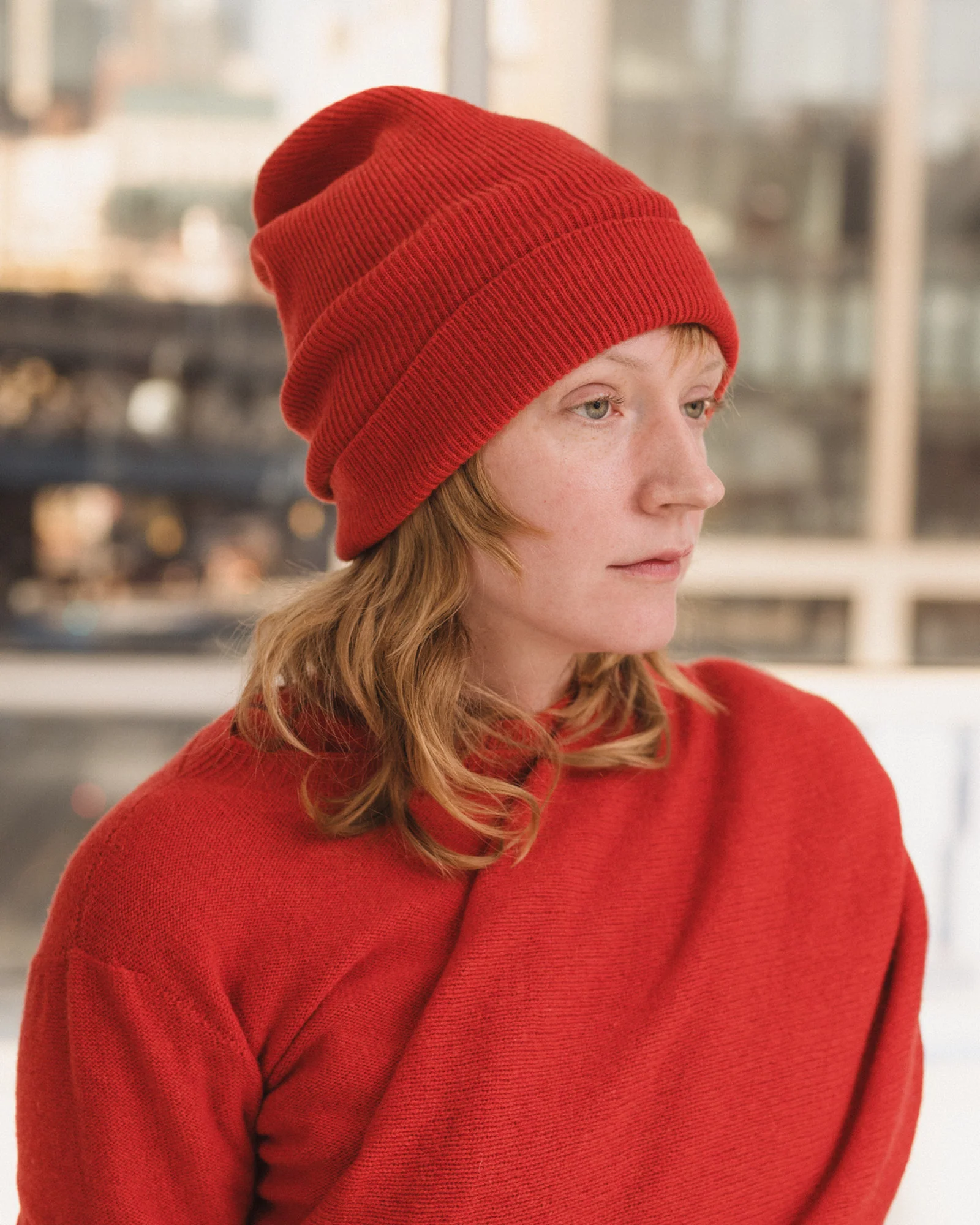 BASERANGE 25 Autumn/Winter Whit Beanie France BAS-ACWB-RC-AU25-MELOGRANO RED - Image 5