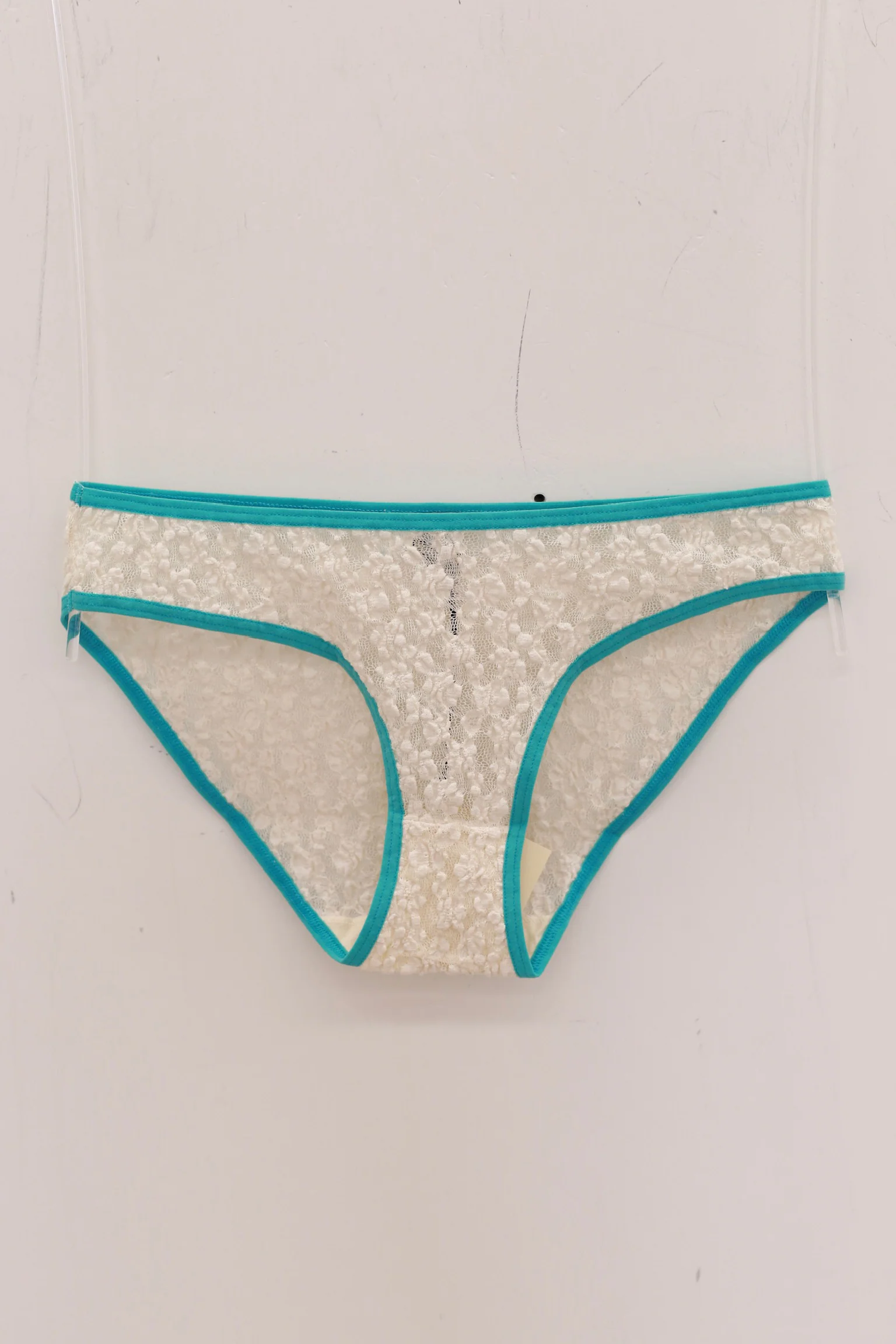BASERANGE 25 Early Spring French Lace MUSIAL Bra/Panty Series BAS-UNMU-LA-SP25-UNDYED (TURQUOISE) Panties (BRMU)