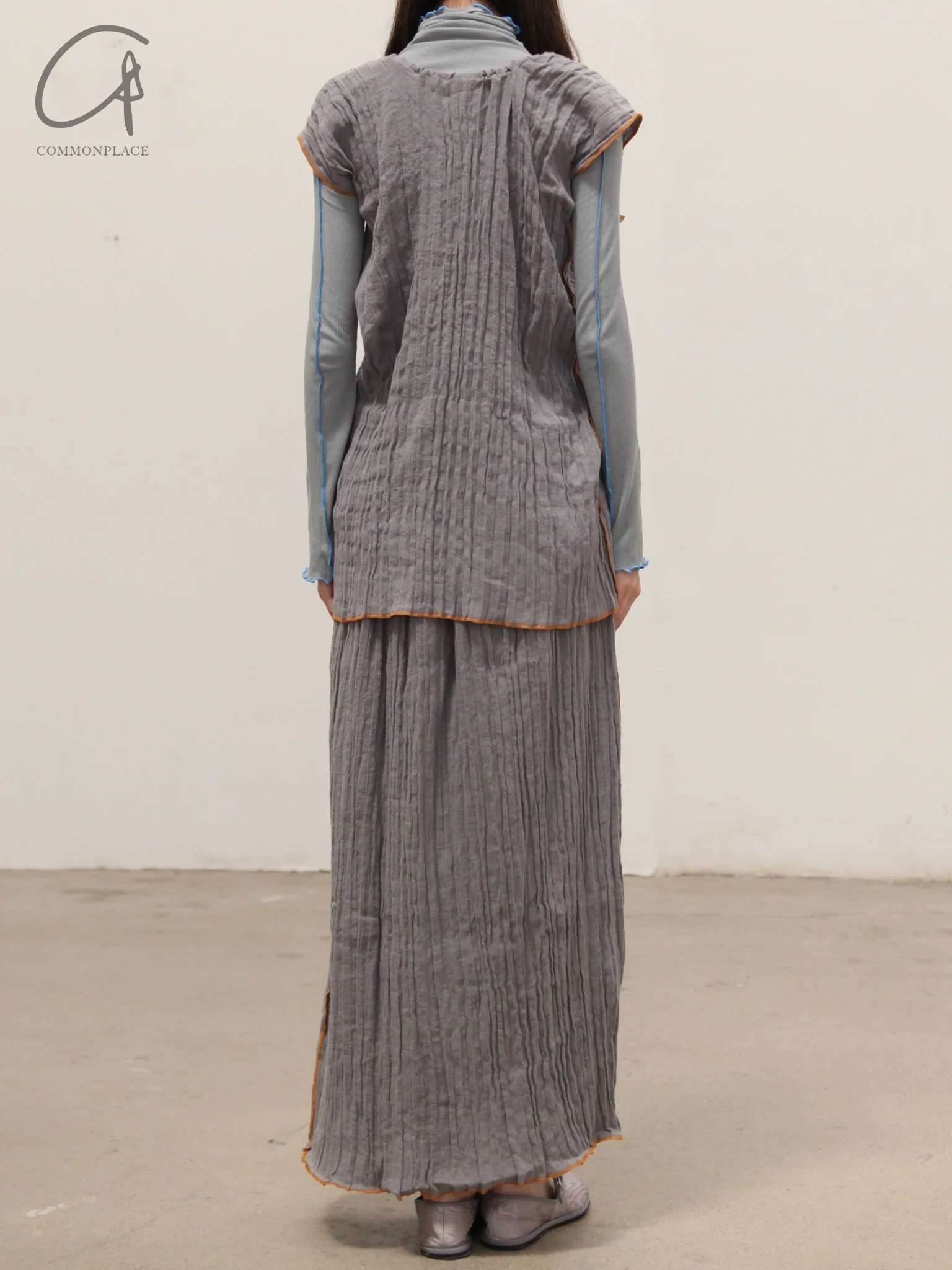 BASERANGE 25 Early Spring MAX Skirt France BAS-SKMX-LC-SP25-HH BAYON GREY (YELLOW) - Image 11
